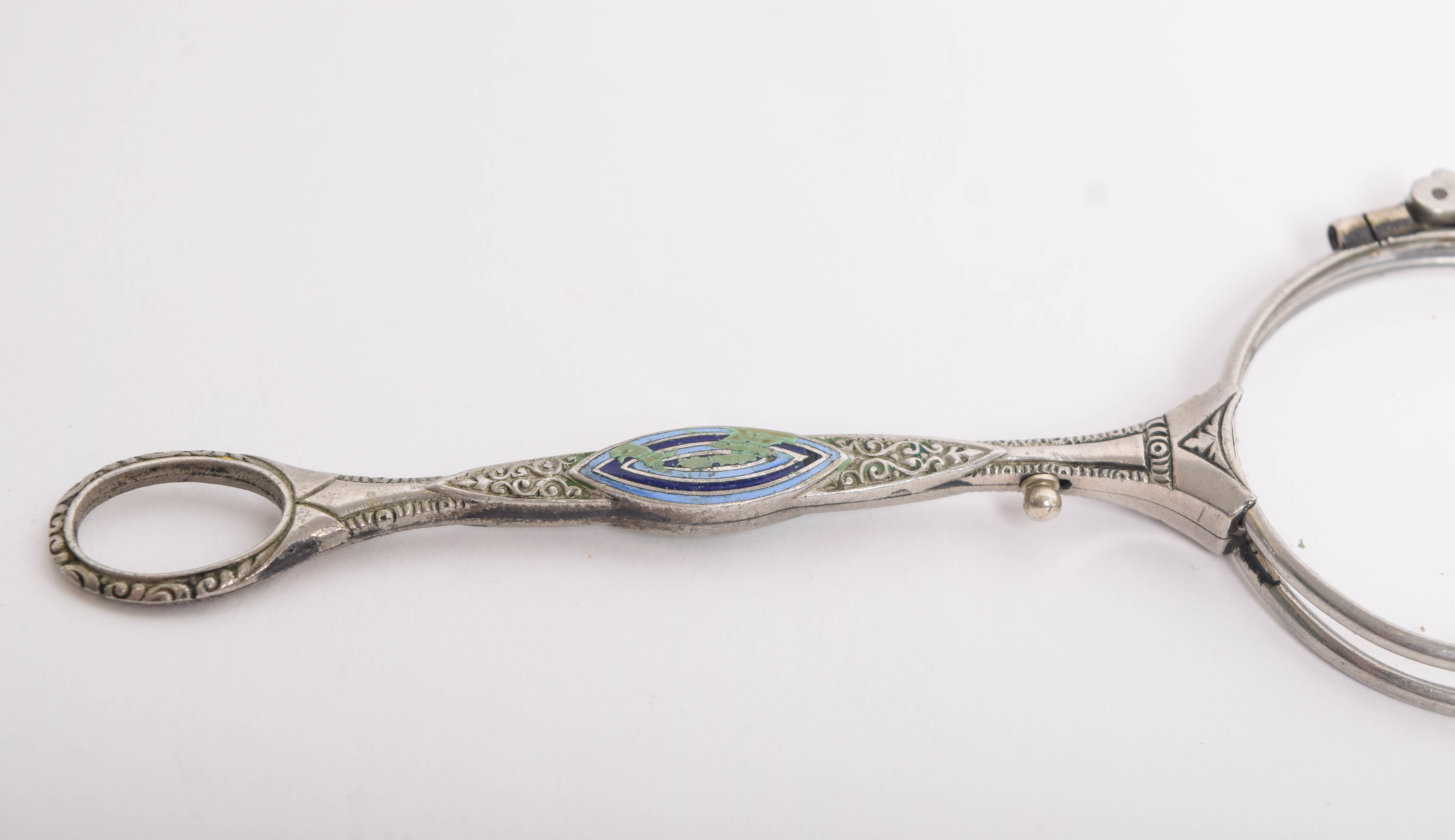 Antique Sterling Silver Folding Opera Glasses EBTH