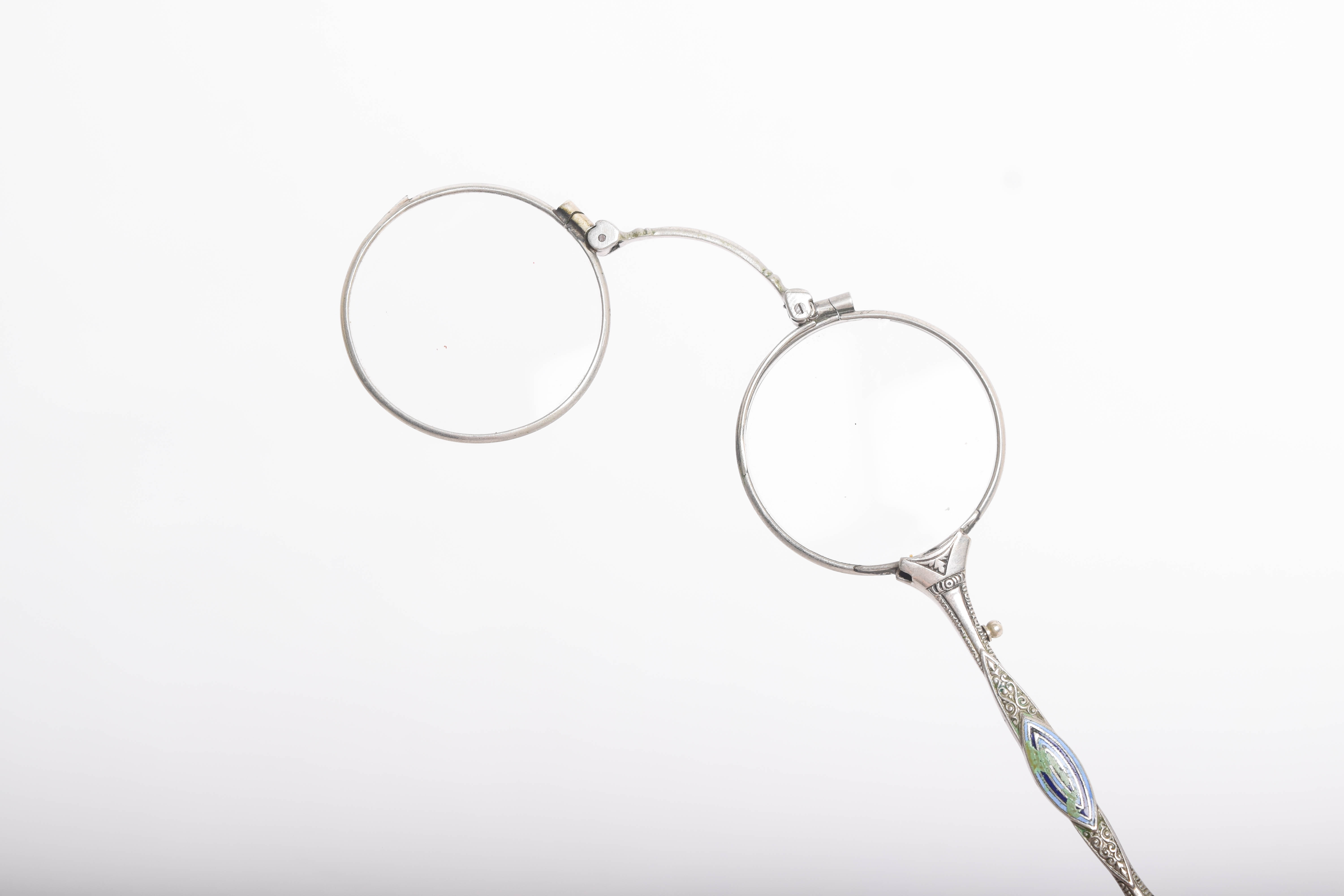 Antique Sterling Silver Folding Opera Glasses EBTH