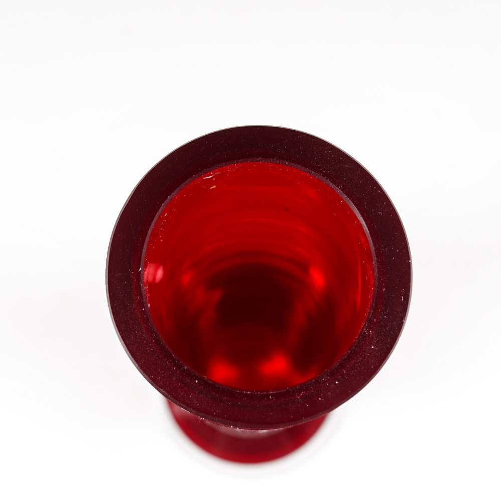 Marquis by Waterford Red Crystal Vase EBTH