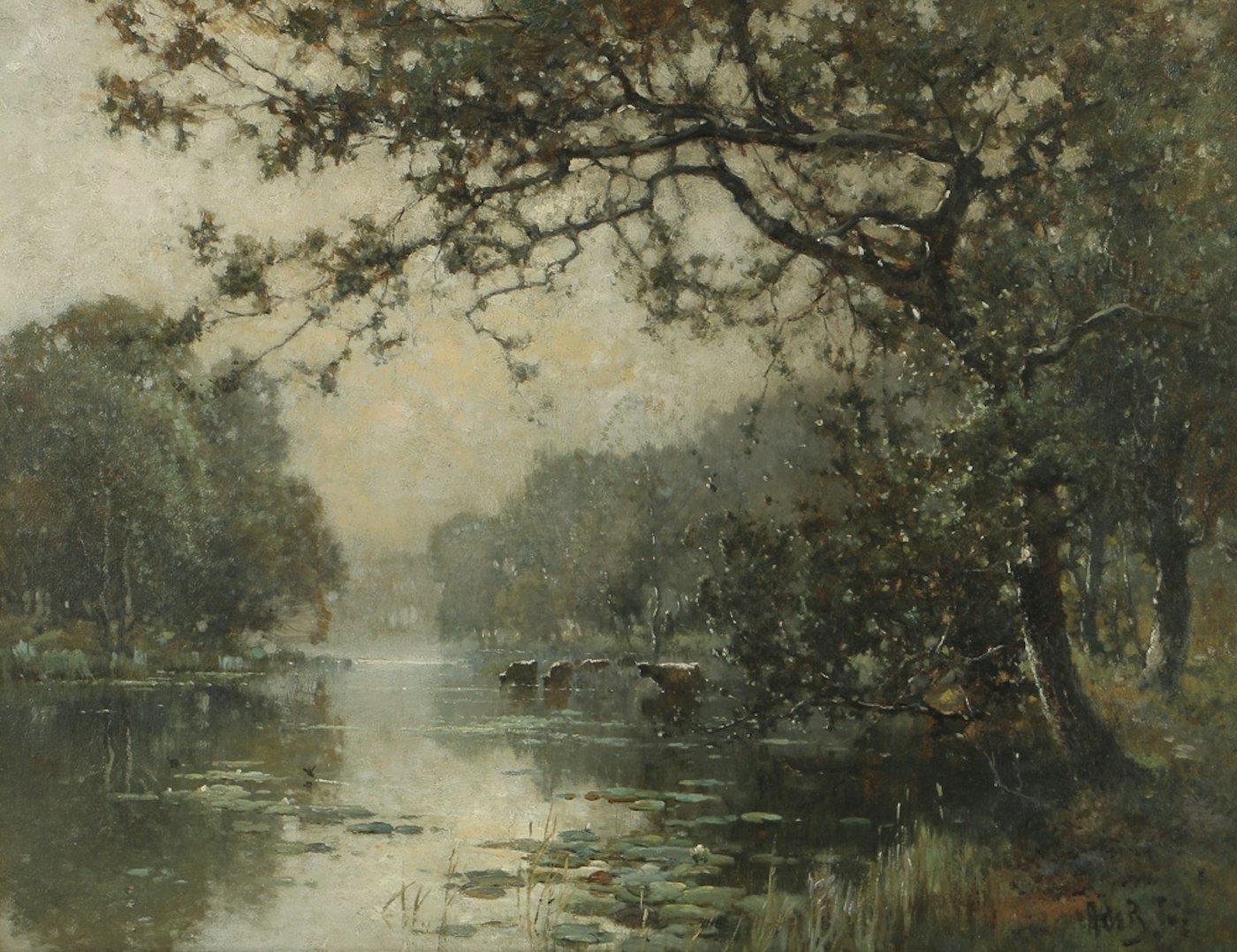 Alfred Fontville de Bréanski Oil Painting on Canvas Landscape | EBTH