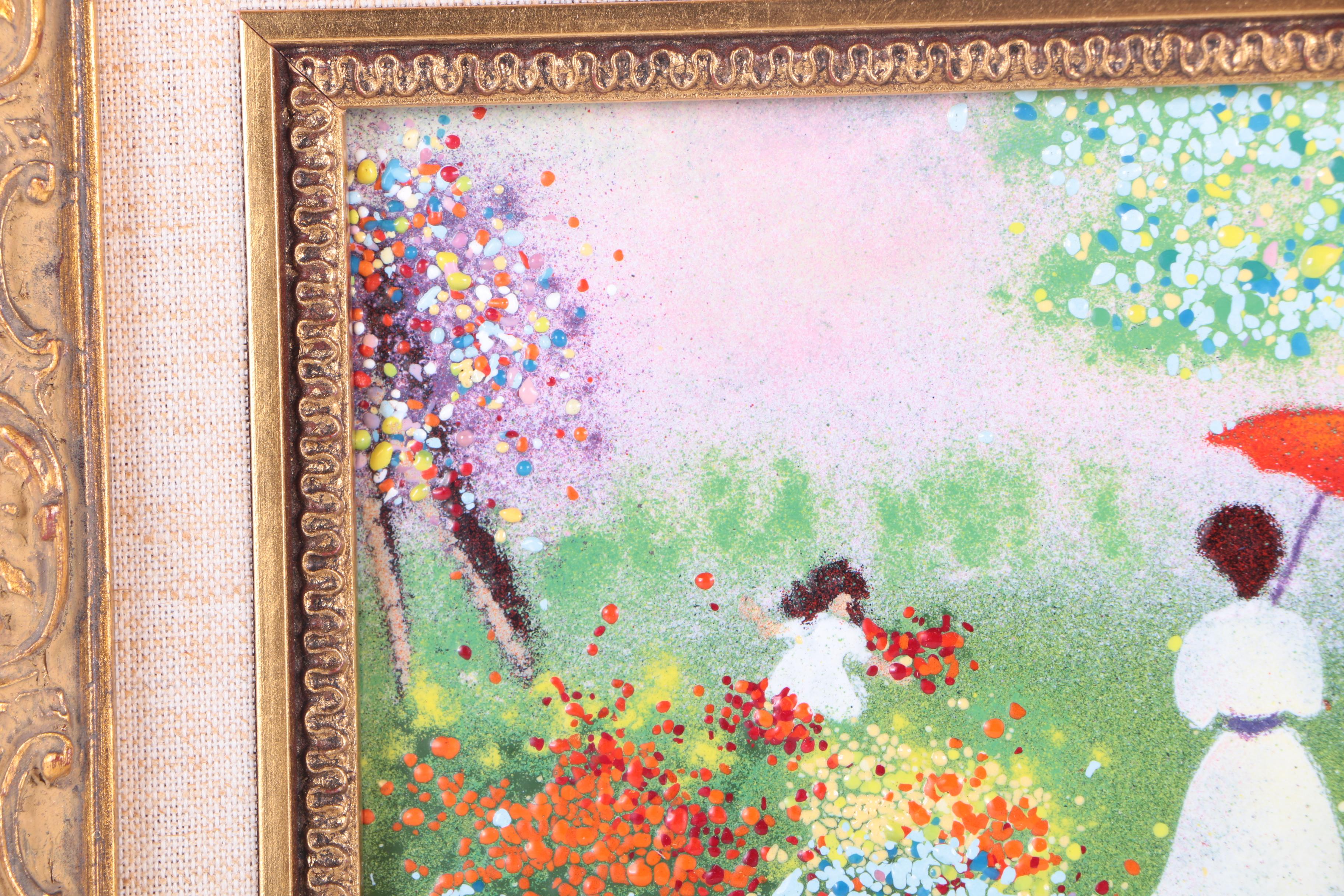 Louis Cardin Enamel on Copper Paintings EBTH