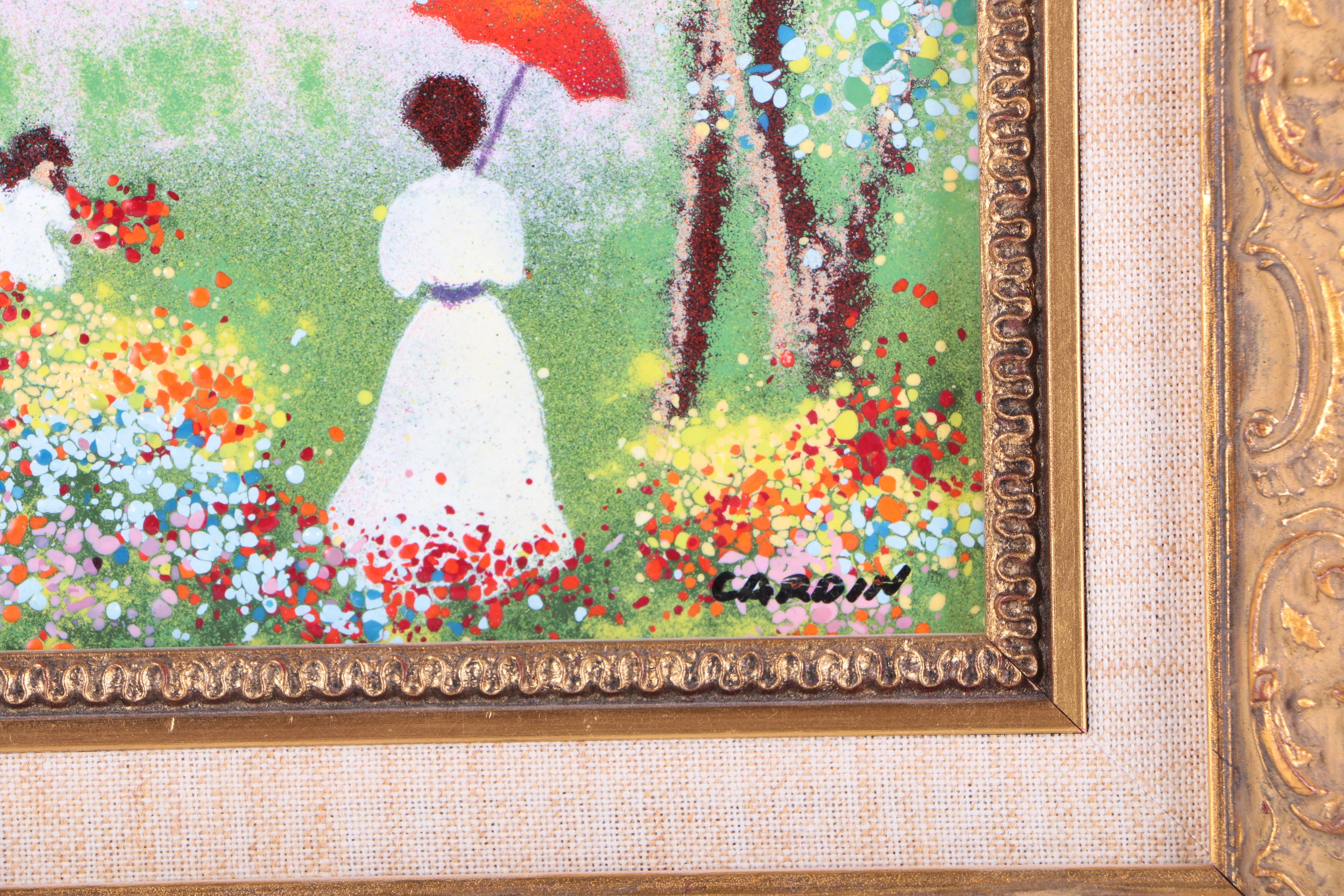 Louis Cardin Enamel on Copper Paintings EBTH