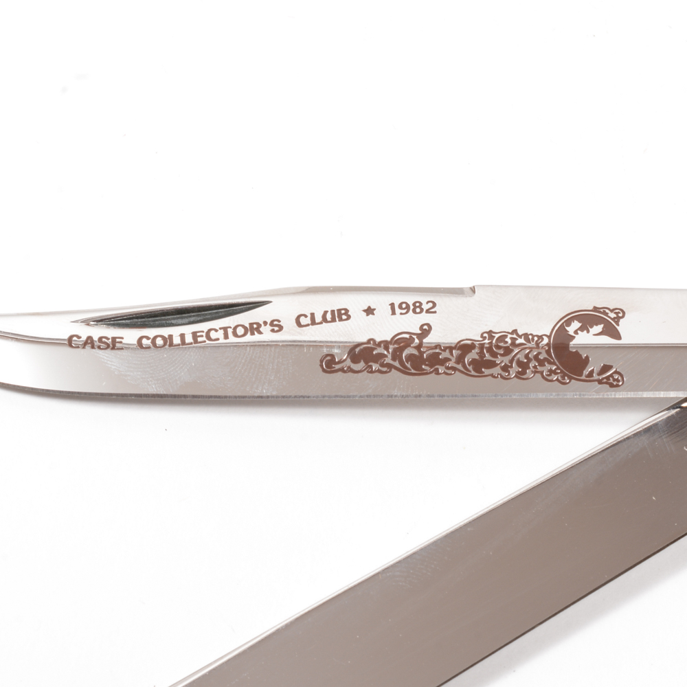 1982 "Case" Collector's Club Pocket Knife with Jigged, Brown Bone