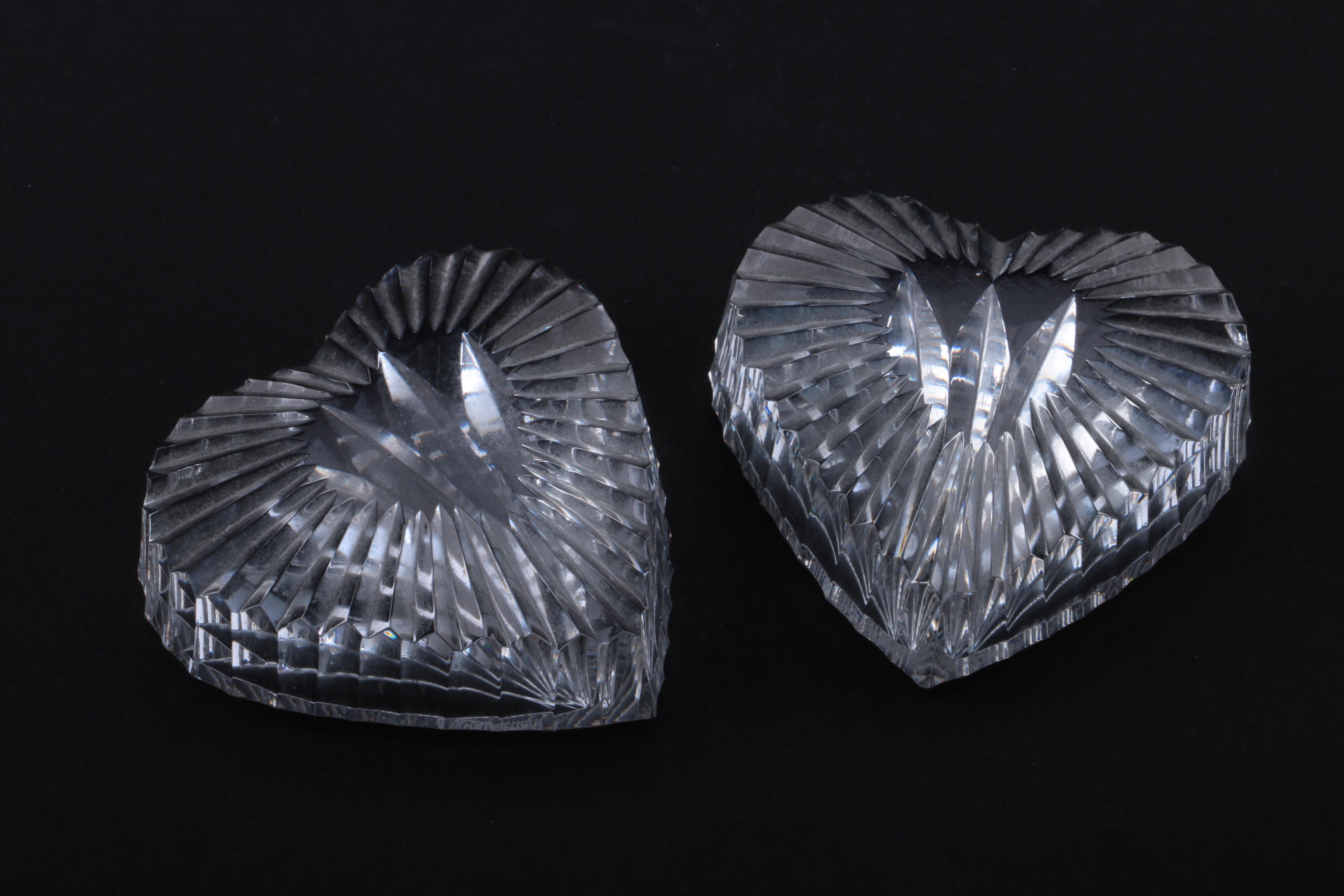 Waterford Crystal Heart Paperweights EBTH
