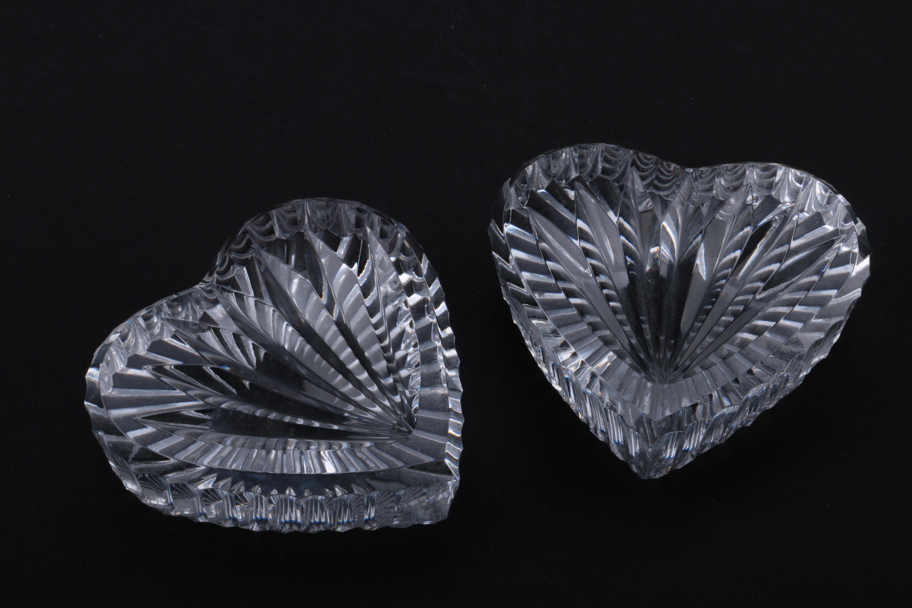Waterford Crystal Heart Paperweights EBTH