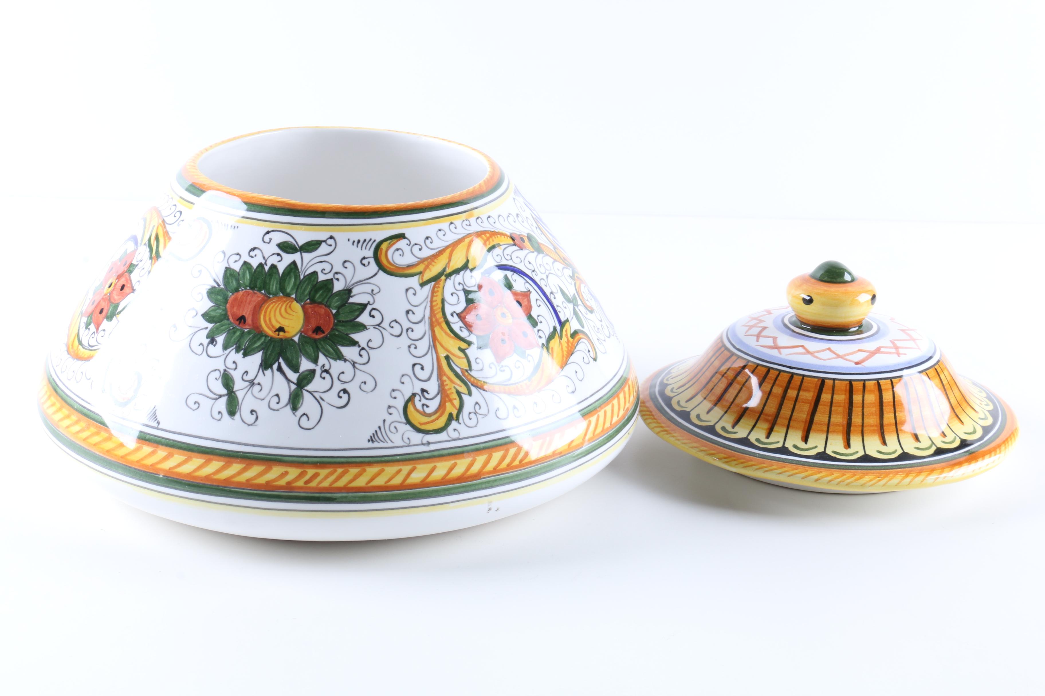 Assorted Italian Ceramic Serving Dishes EBTH