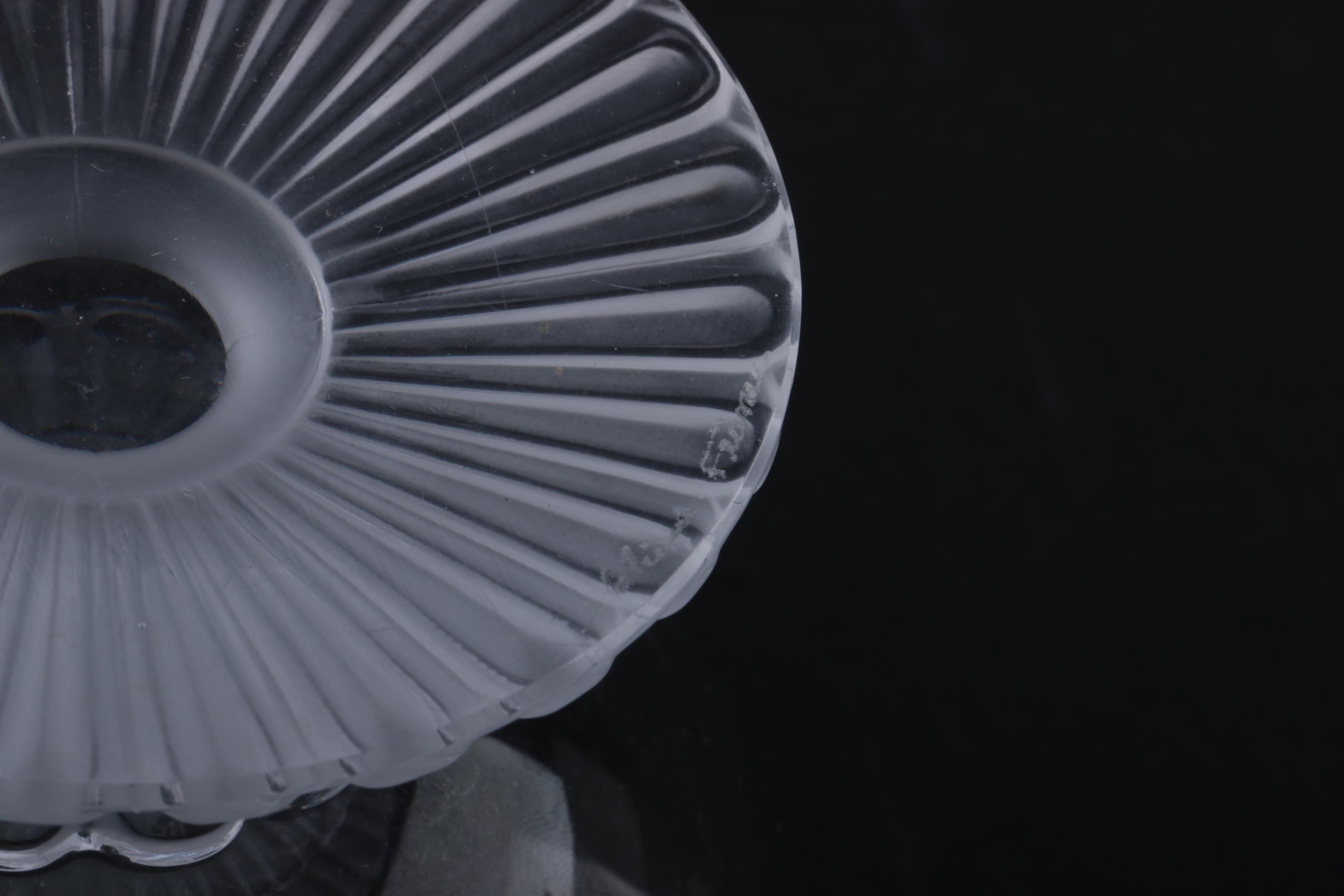 Lalique Pedestal Glass Bowl EBTH