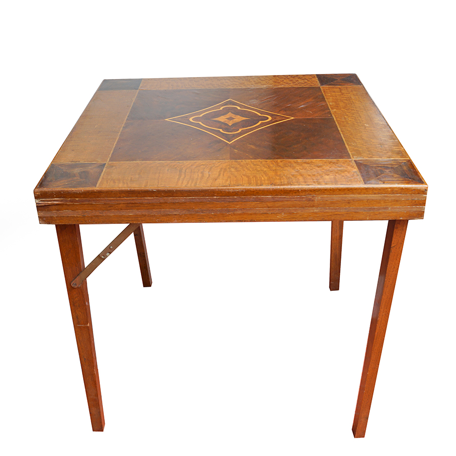 dark wood folding table