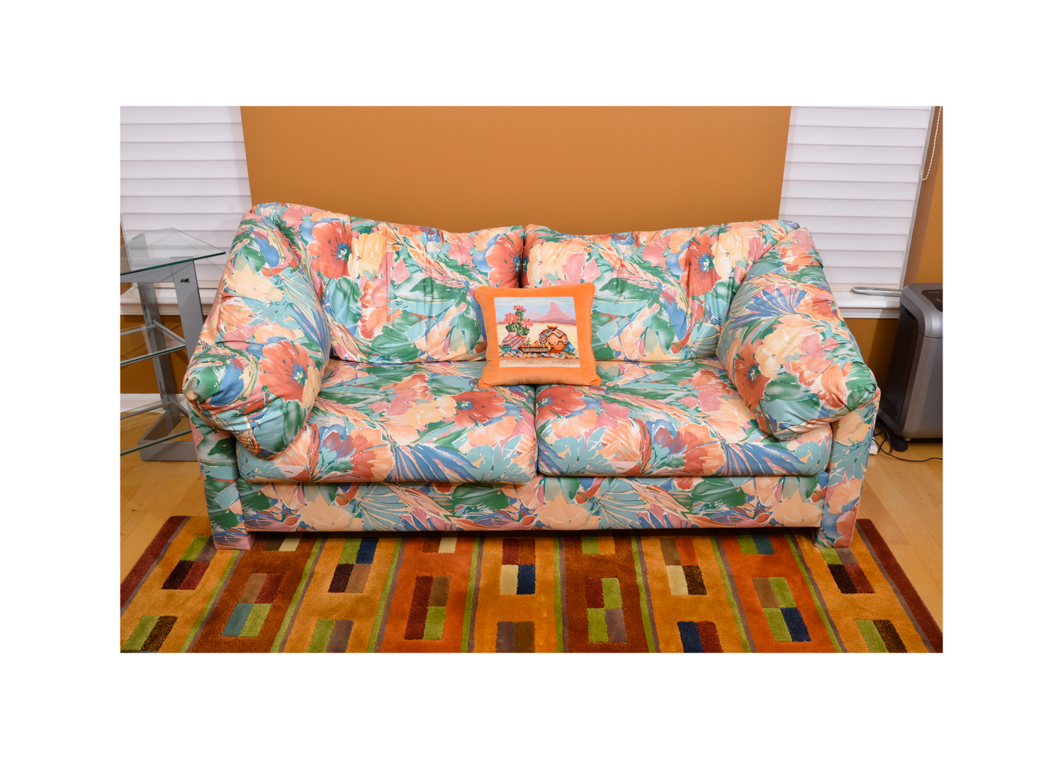 Vibrant Floral Upholstered Sleeper Sofa by H. Brian Convertible Sofas EBTH