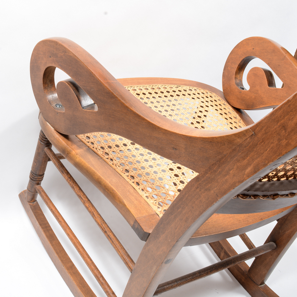 Antique Victorian Lincoln Style Rocking Chair EBTH