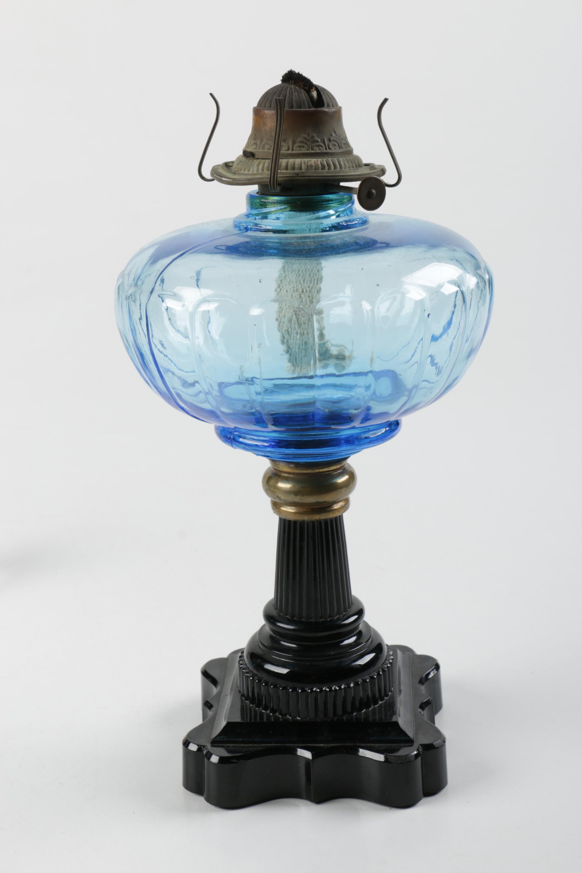 Vintage Glass Kerosene Lamps EBTH
