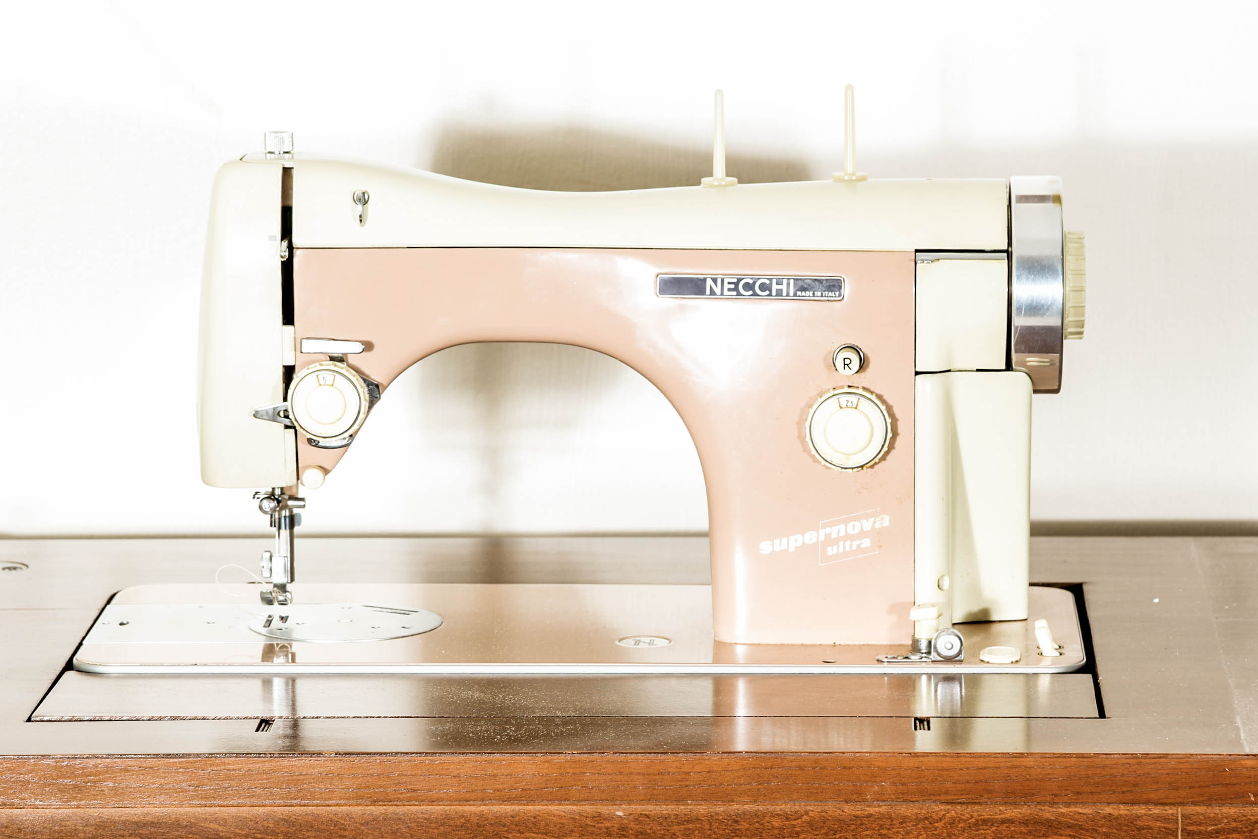 Necchi Sewing Machine, Table, and Chair EBTH