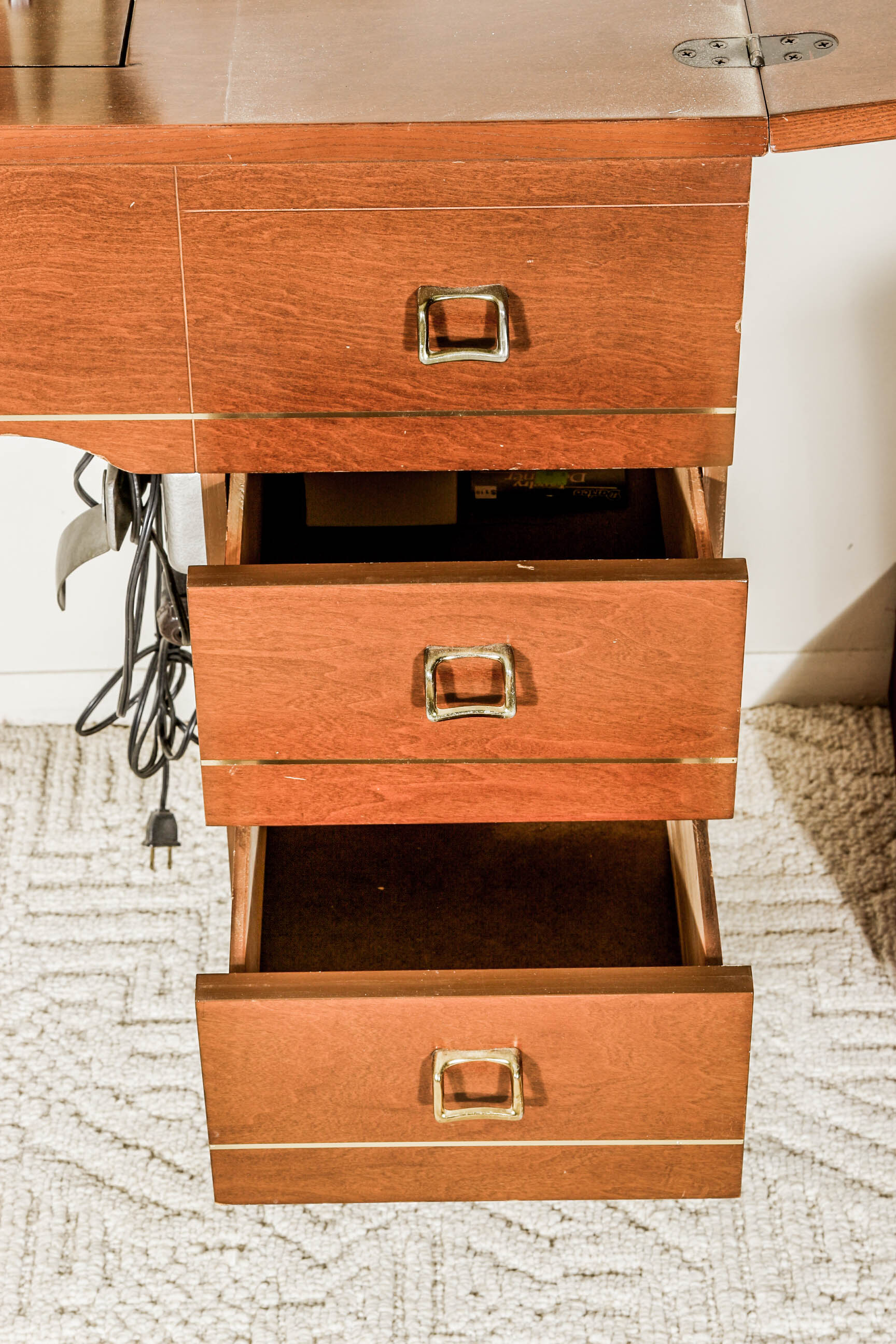 Necchi Sewing Machine, Table, and Chair EBTH