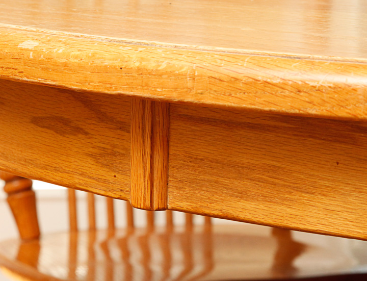 Oak Pedestal Base Dining Table and Chairs EBTH