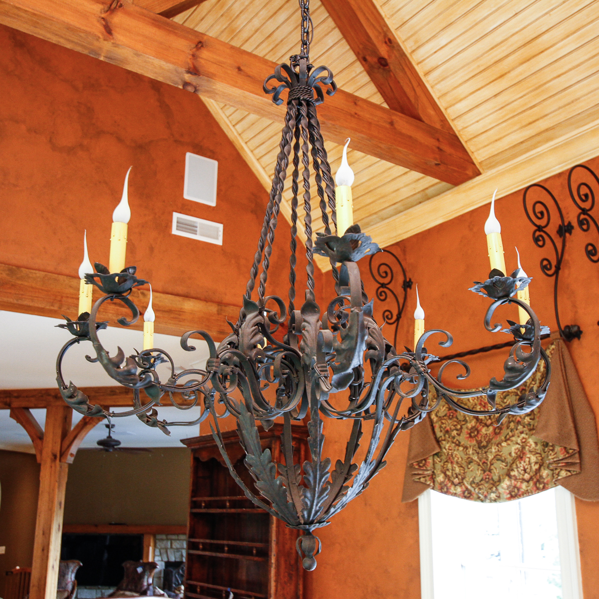 Wrought Iron Chandelier EBTH
