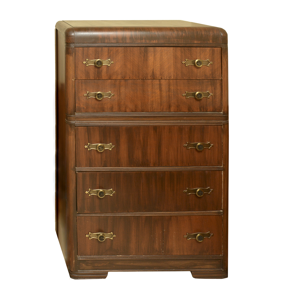 Art Deco Waterfall Chest of Drawers EBTH