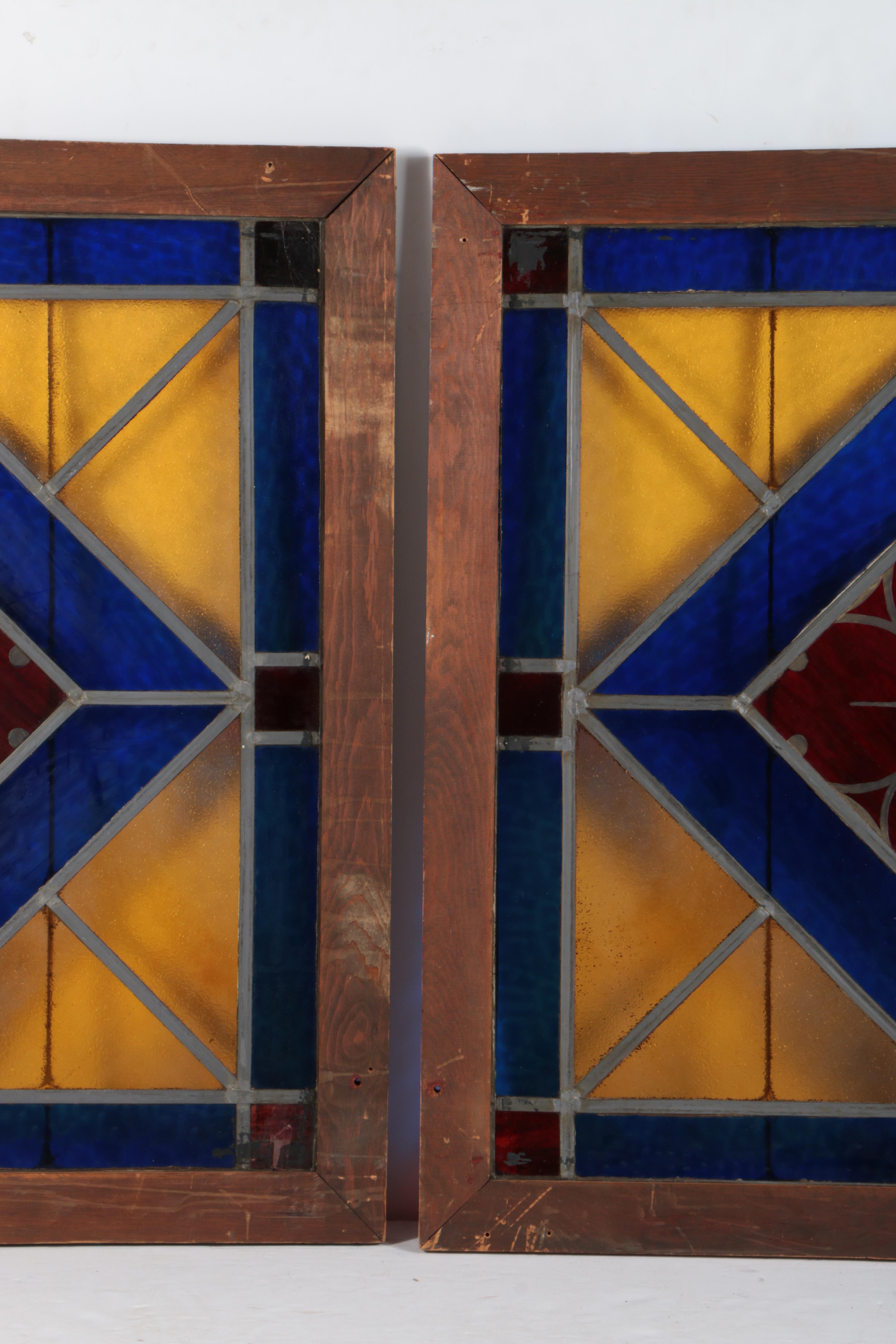 Stained Glass in Wooden Frames EBTH