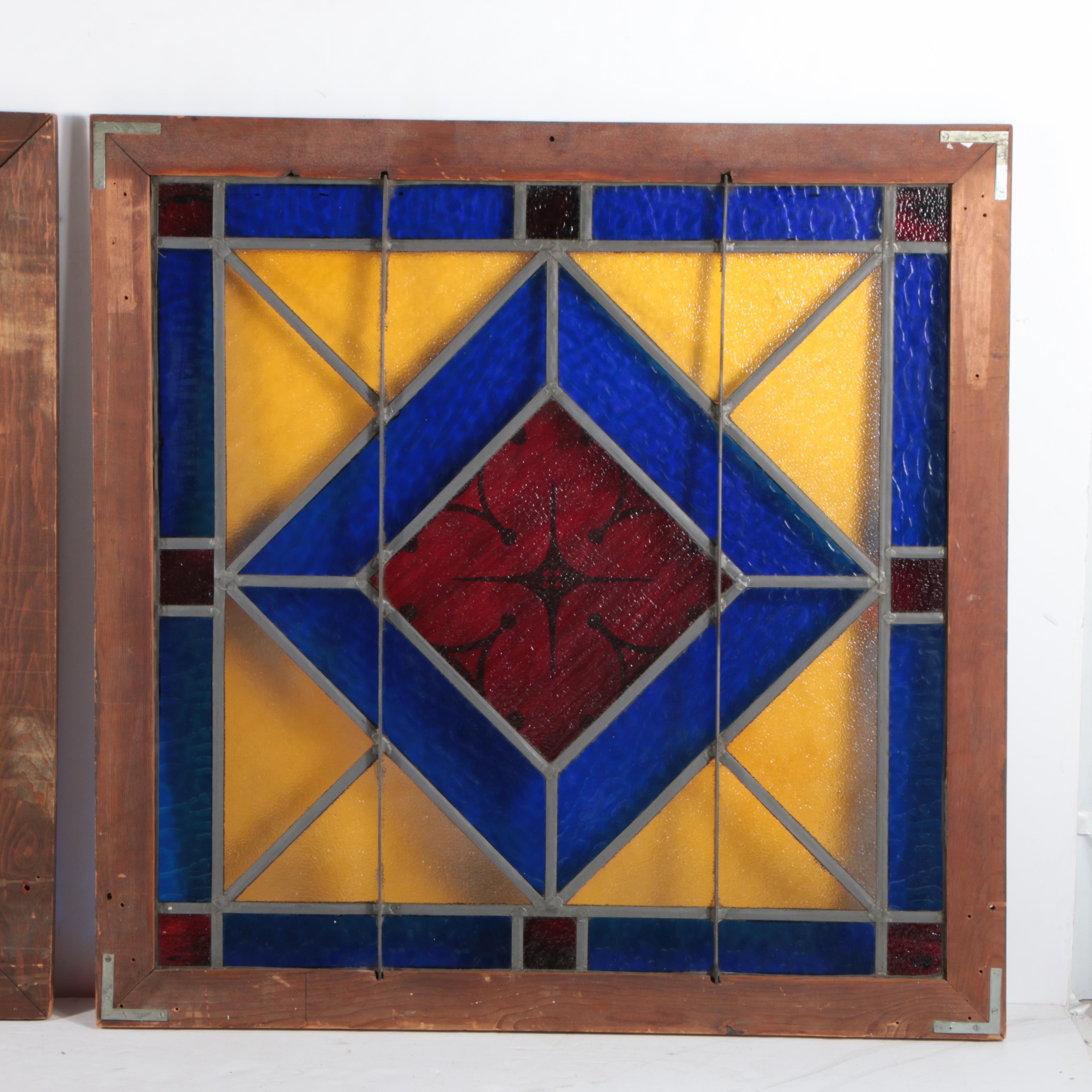 Stained Glass in Wooden Frames EBTH
