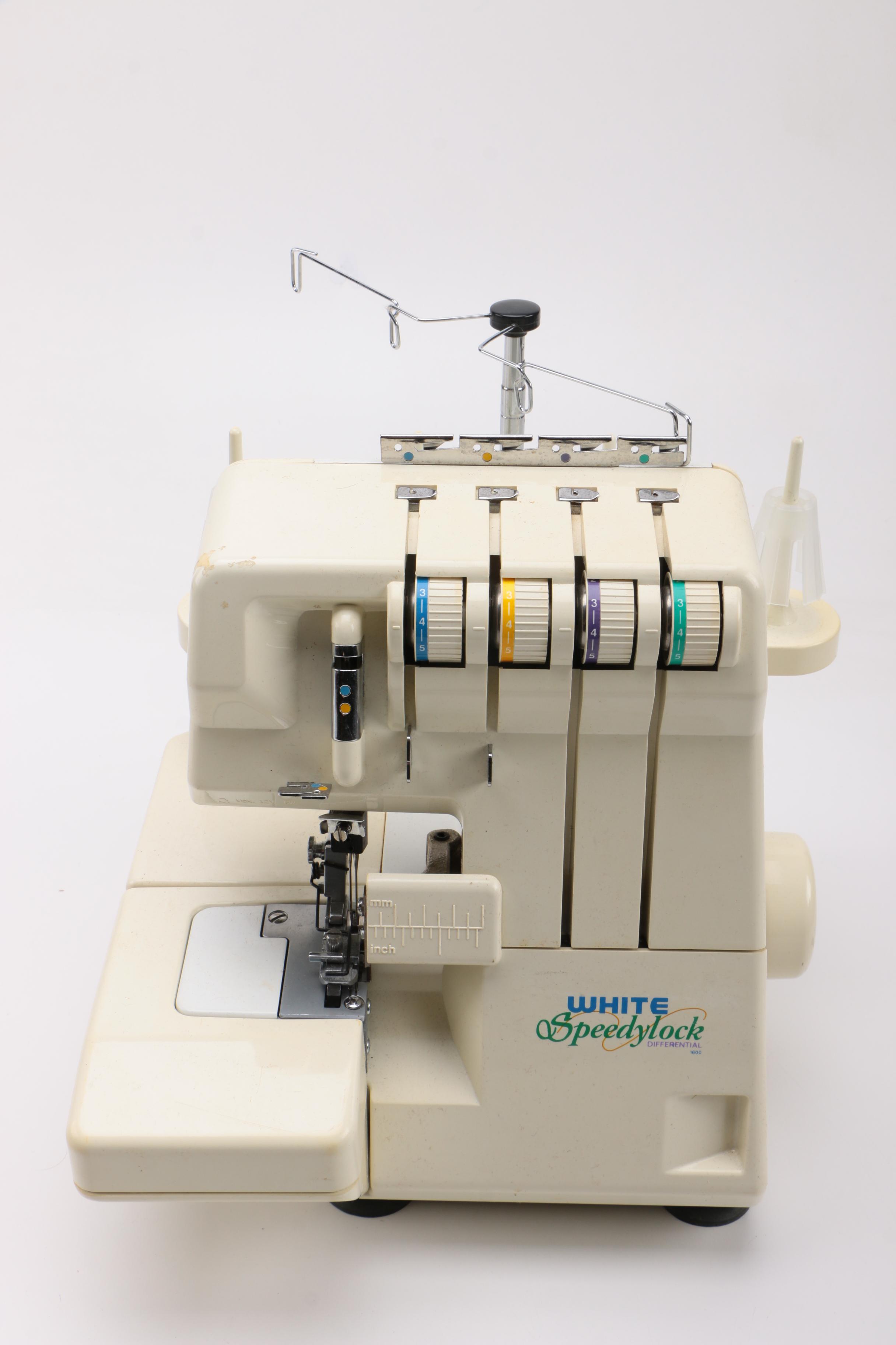 White Speedylock Differential 1600 Overlock Machine EBTH