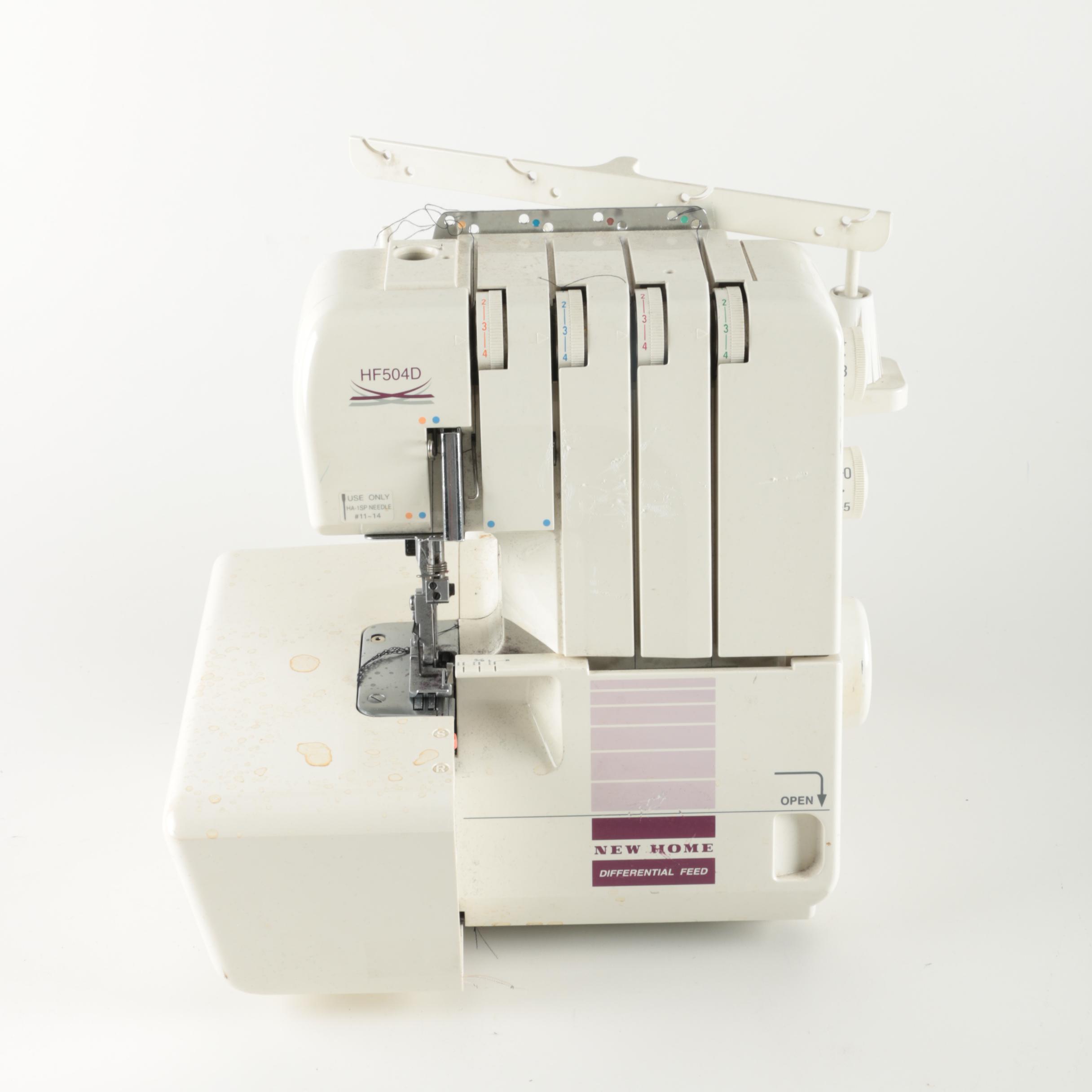 New Home HF504D Serger Sewing Machine EBTH