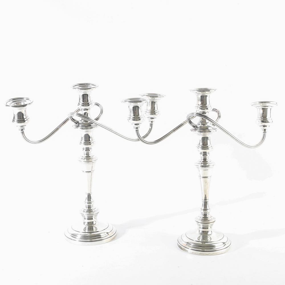 S. Kirk & Son Weighted Sterling Silver Candelabras EBTH