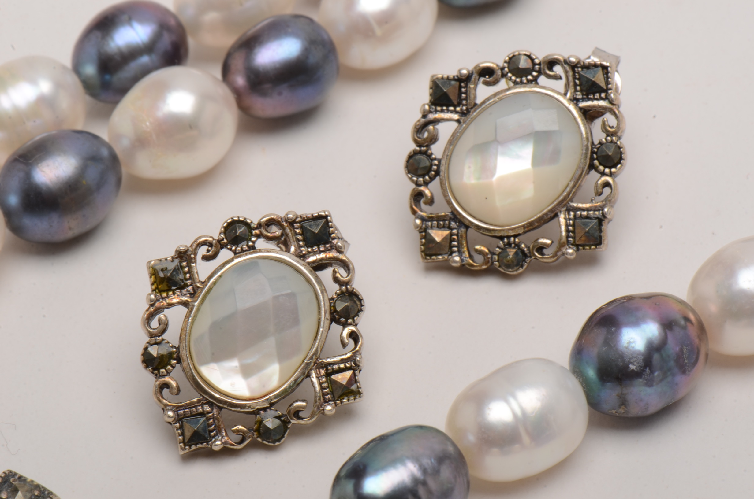 Sterling Silver Costume Jewelry Assortment EBTH