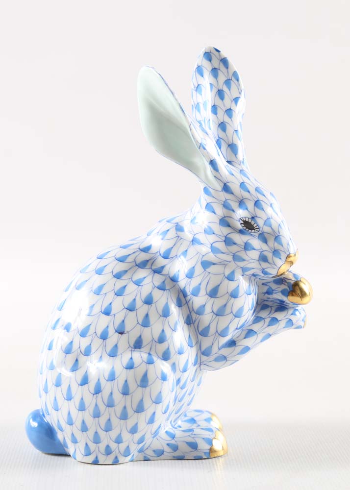 Herend Hand Painted Porcelain Rabbit EBTH