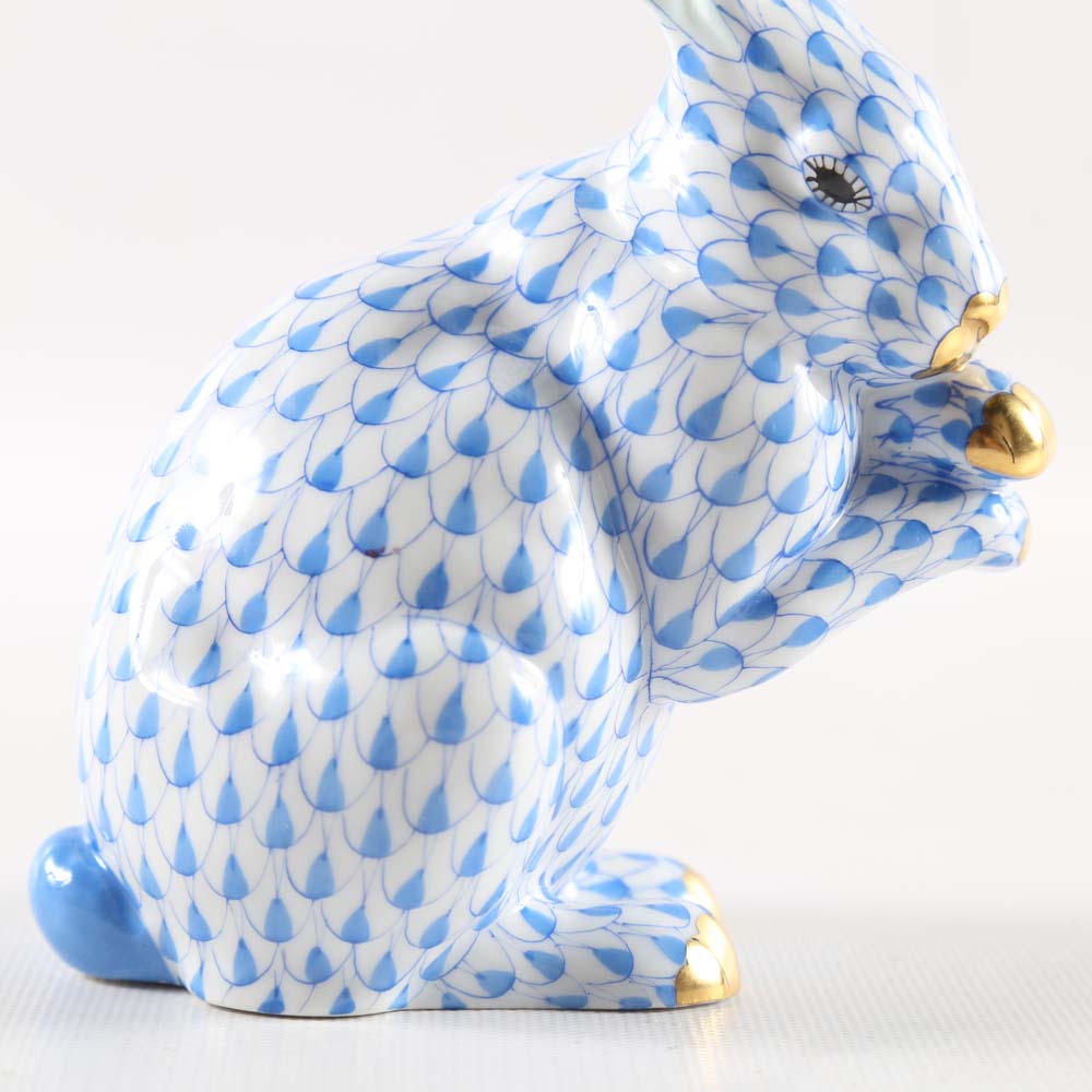 Herend Hand Painted Porcelain Rabbit EBTH