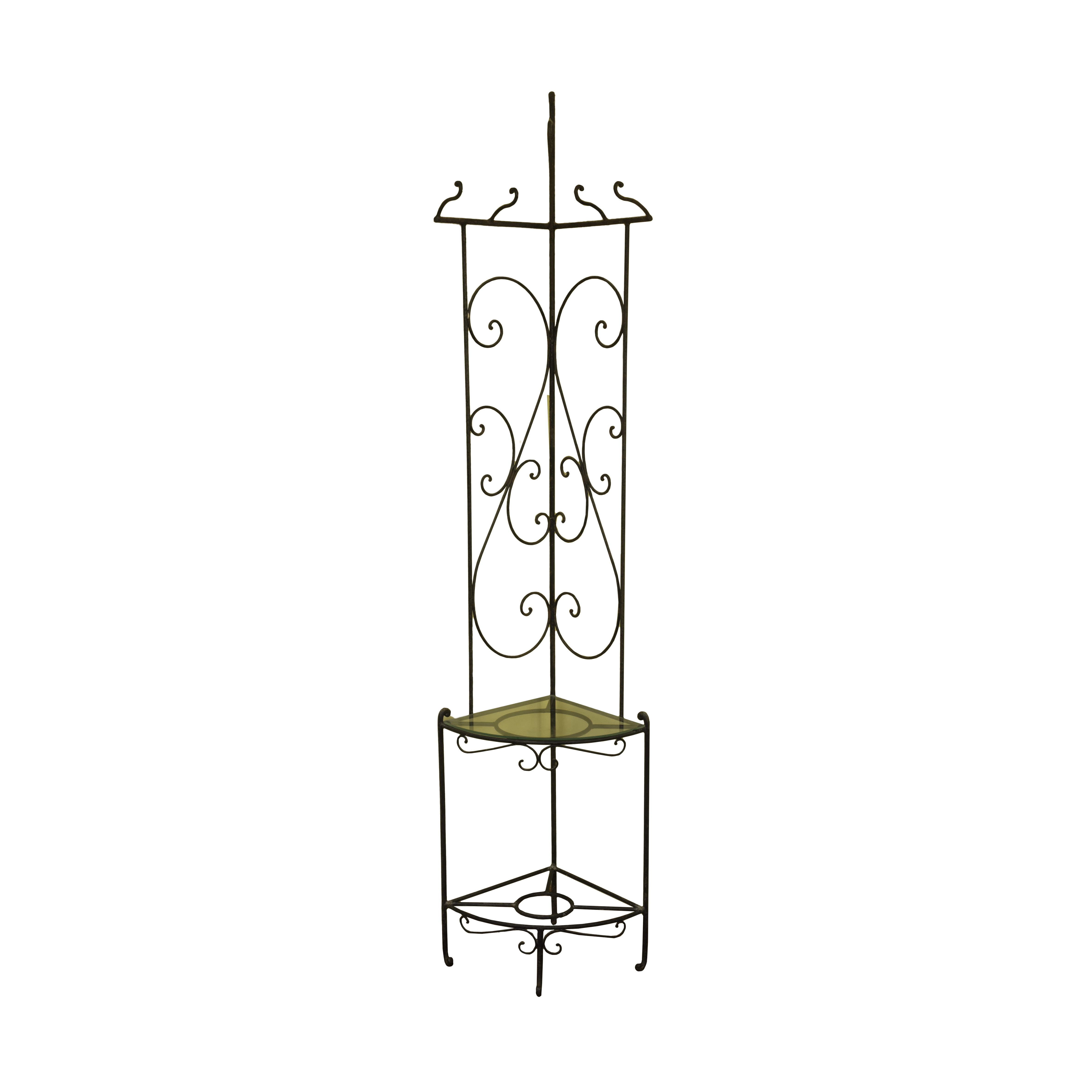 Corner Wrought Iron Coat Rack EBTH