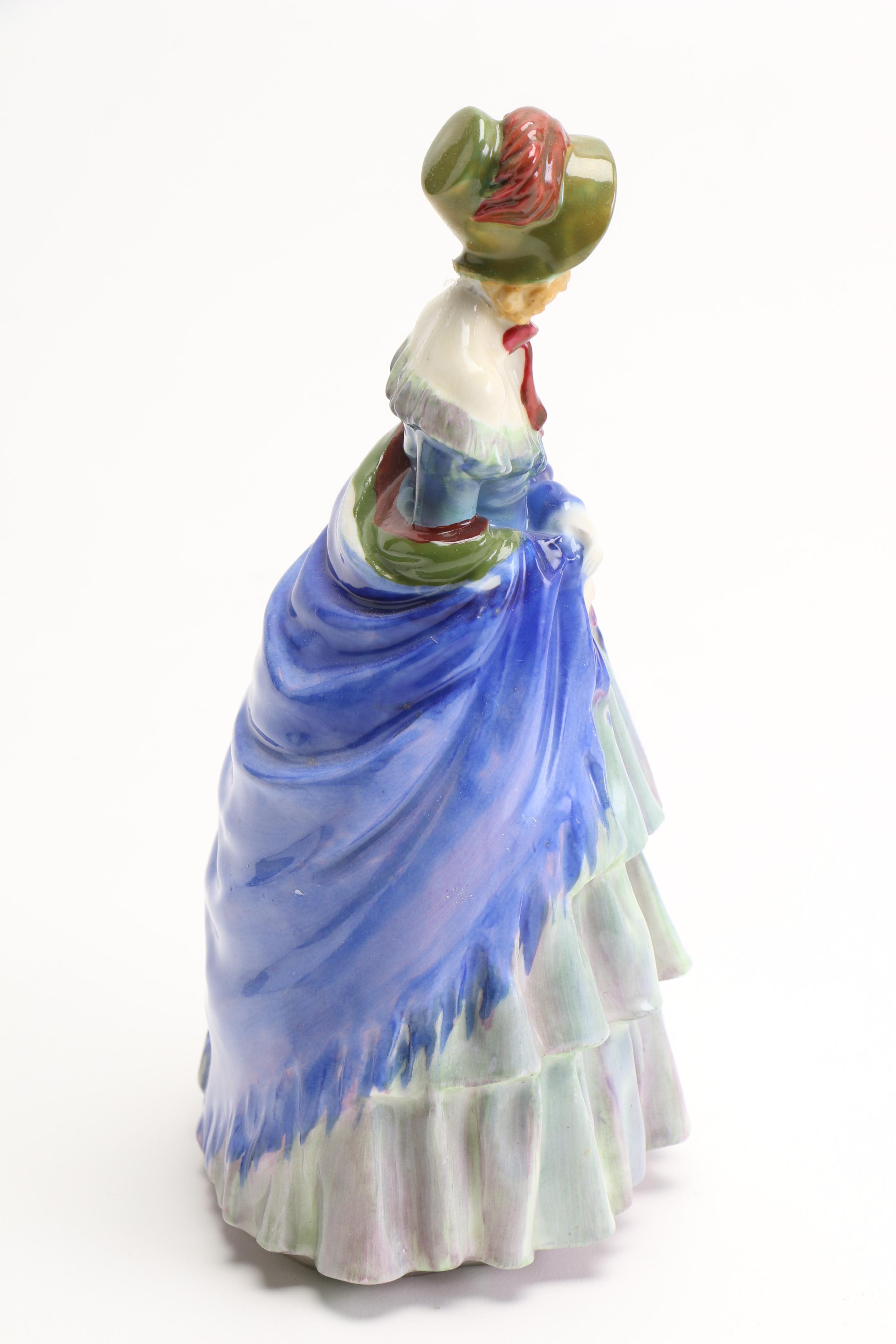 Vintage Royal Doulton "A Victorian Lady" Porcelain Figurine EBTH