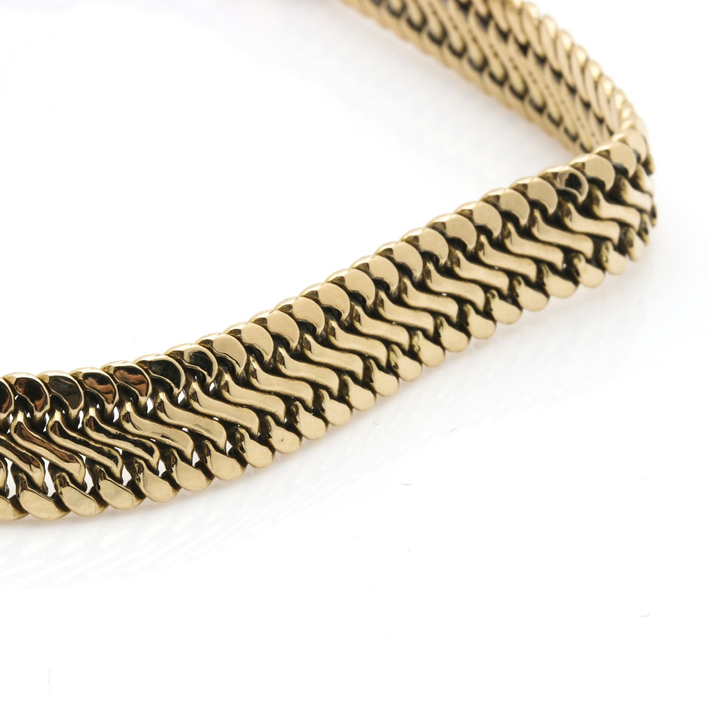 14K Yellow Gold Snake Chain Bracelet | EBTH