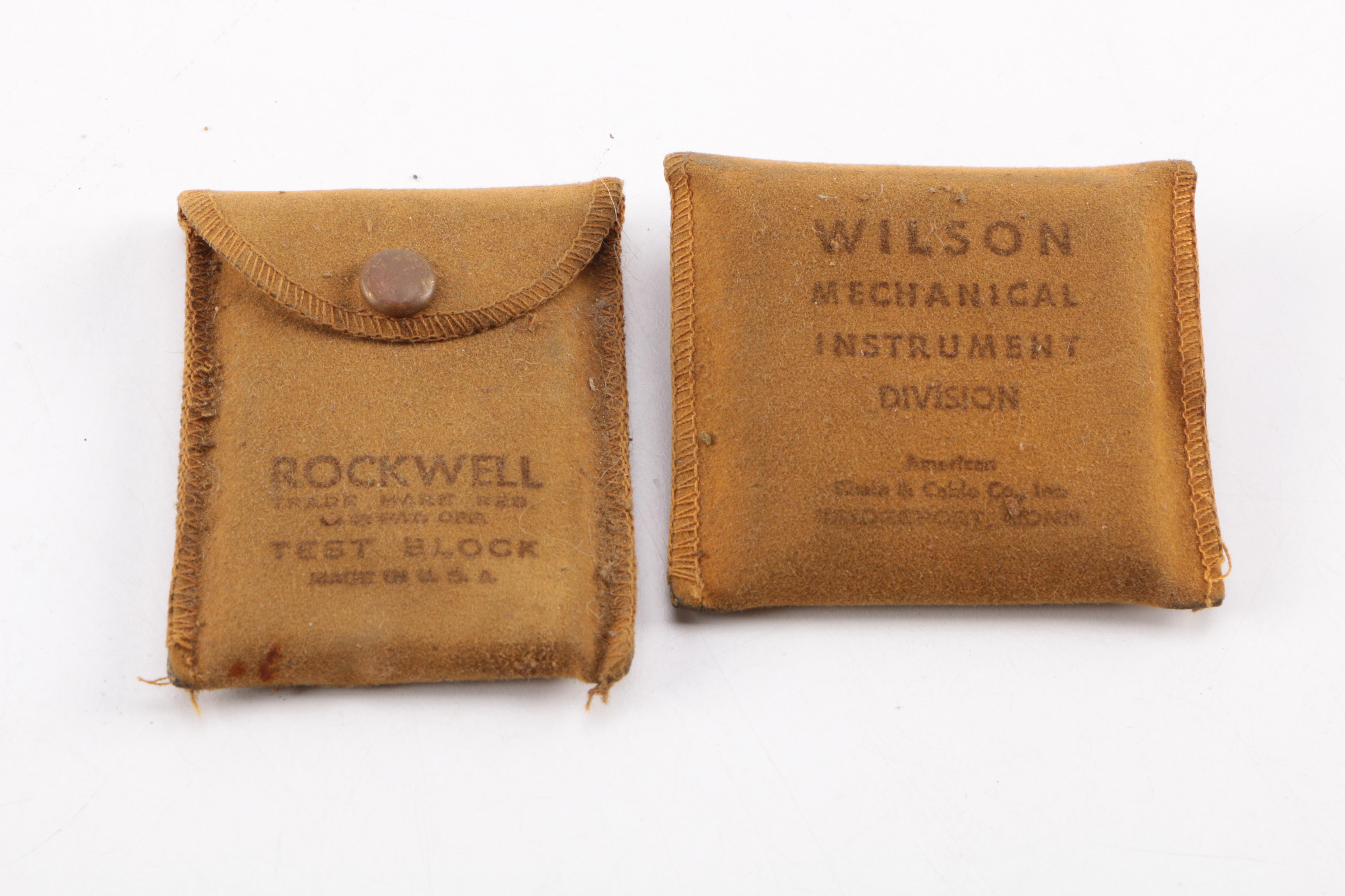 Rockwell Wilson Metal Hardness Calibration Test Blocks EBTH