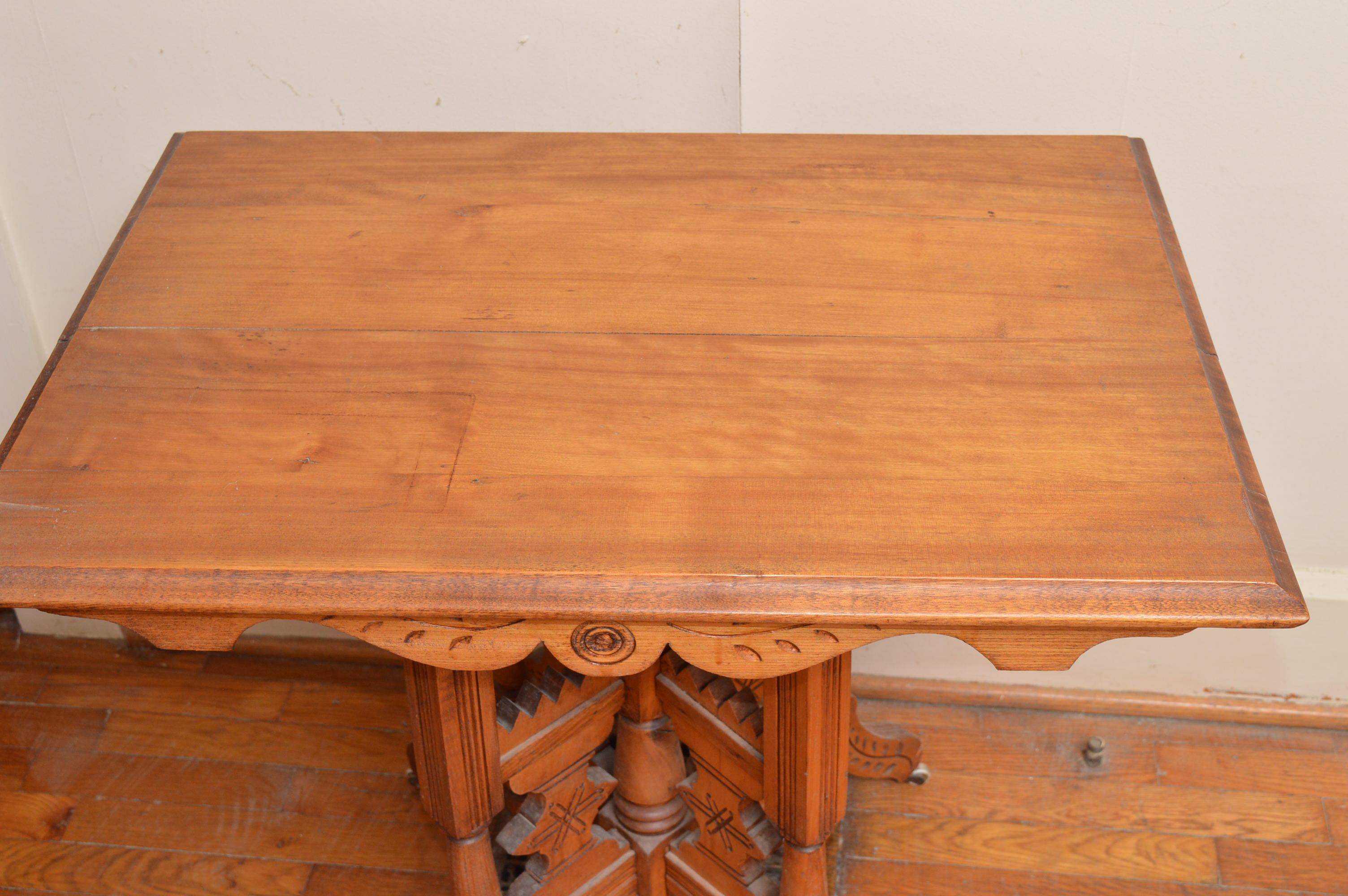 Antique Carved Eastlake Parlor Table | EBTH