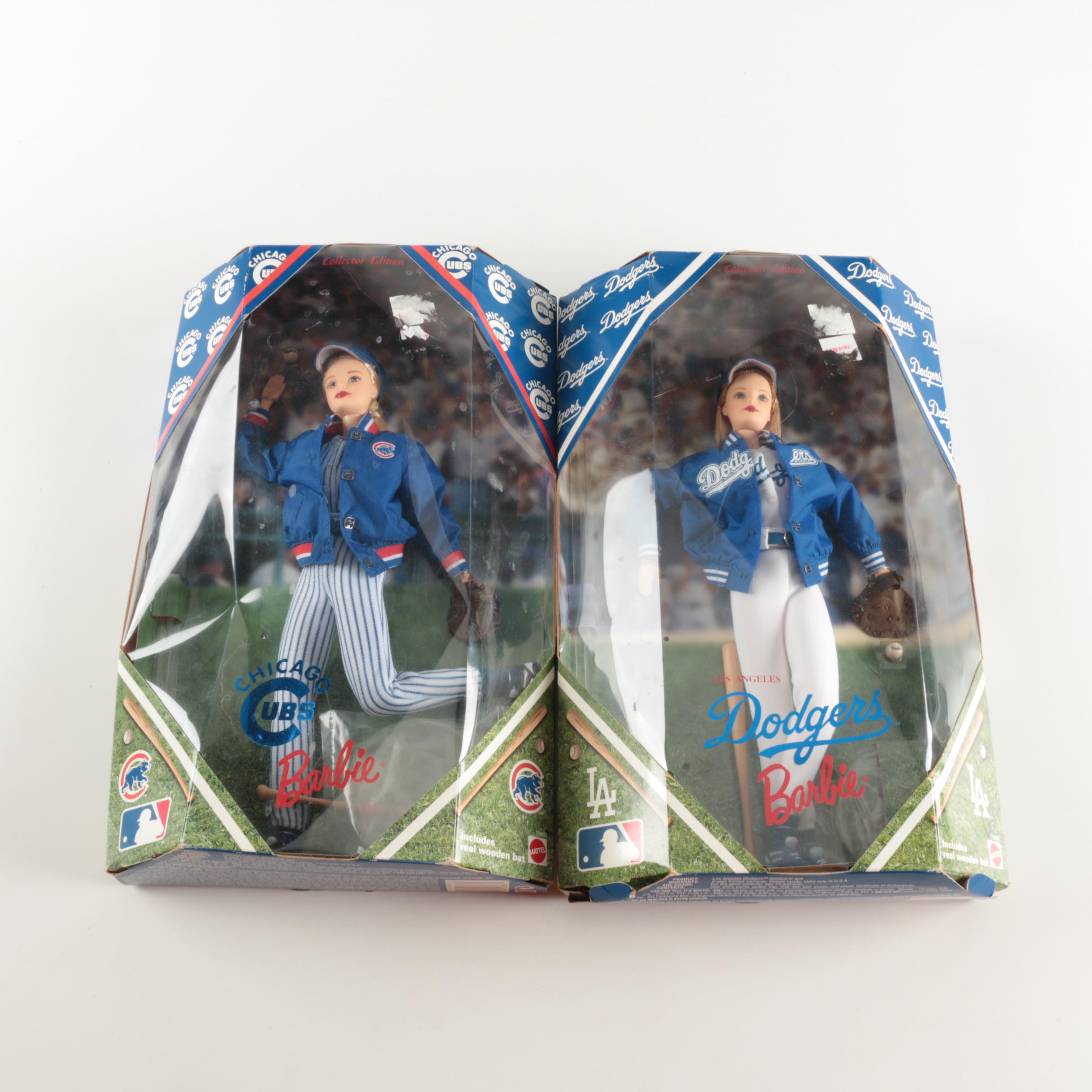 "Chicago Cubs" and "LA Dodgers" Barbie Dolls | EBTH