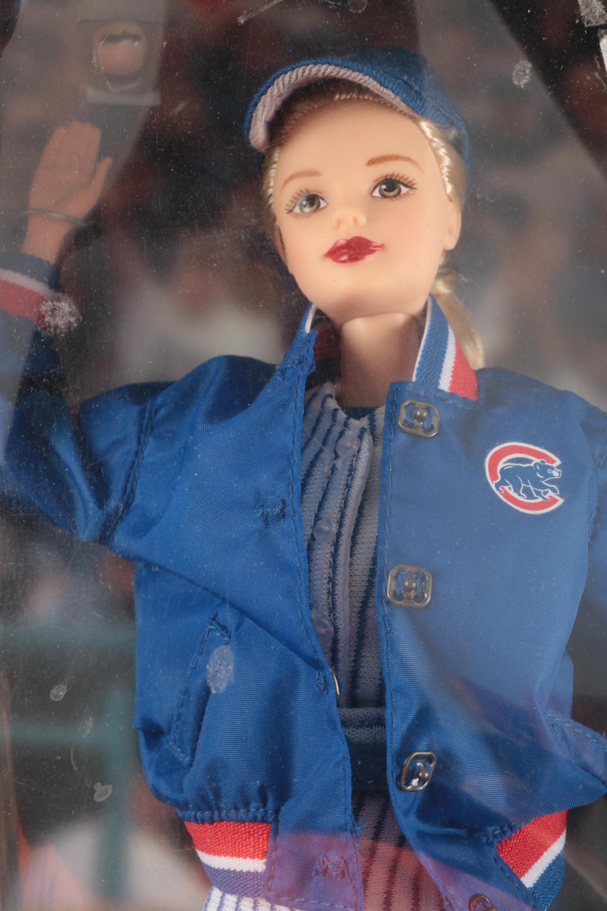 "Chicago Cubs" and "LA Dodgers" Barbie Dolls | EBTH
