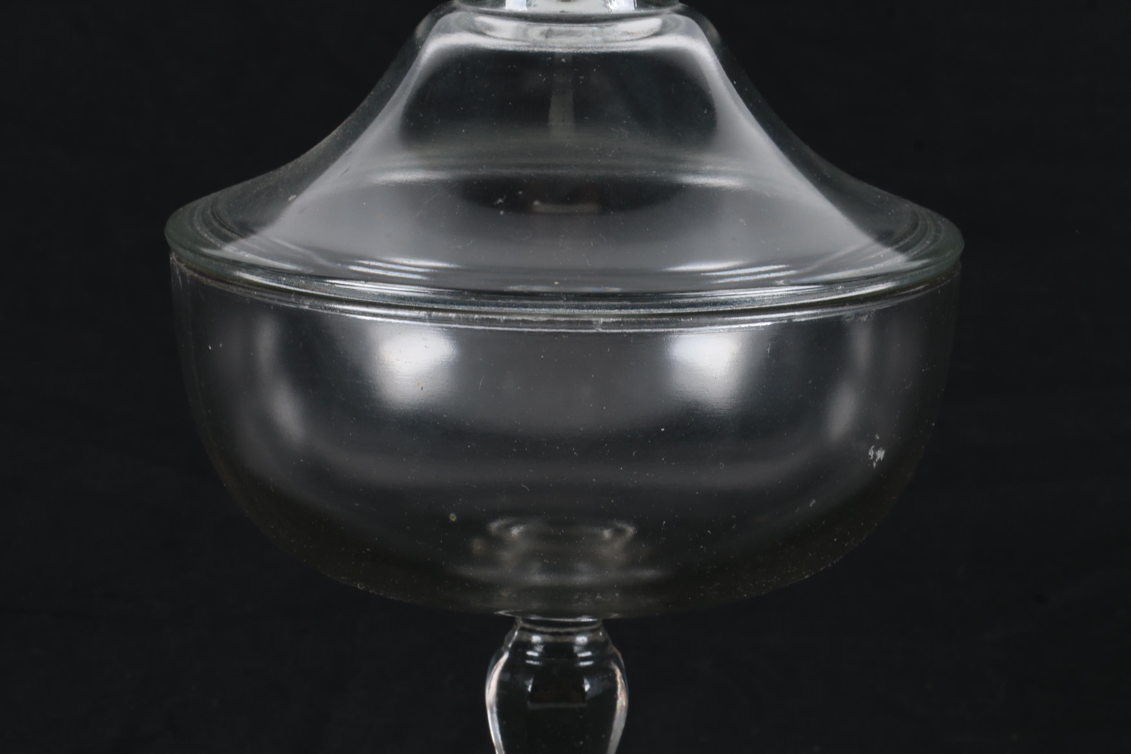 Antique Pressed Glass Compotes with Lids EBTH