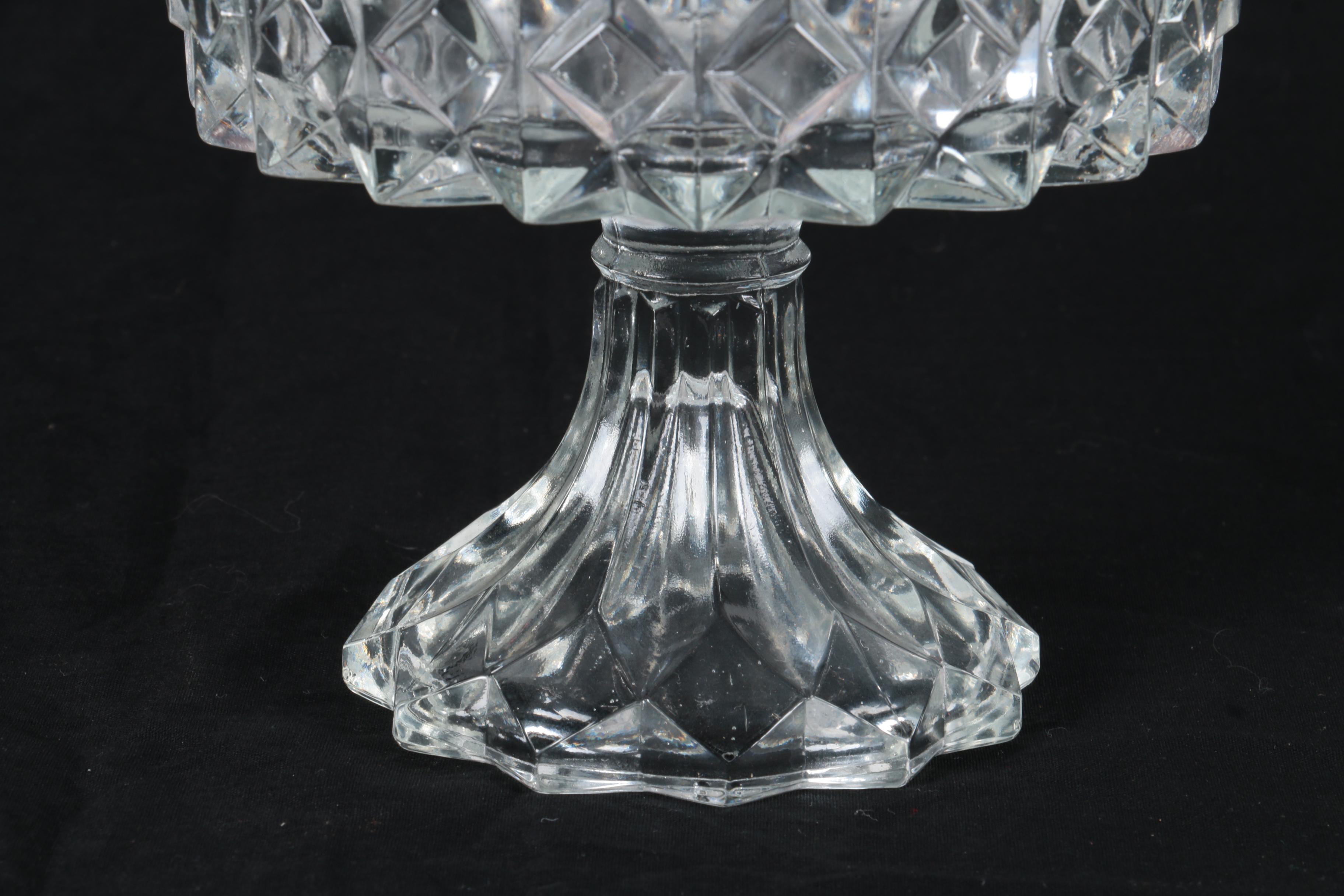 Antique Pressed Glass Compotes including "Sun, Moon and Stars" EBTH