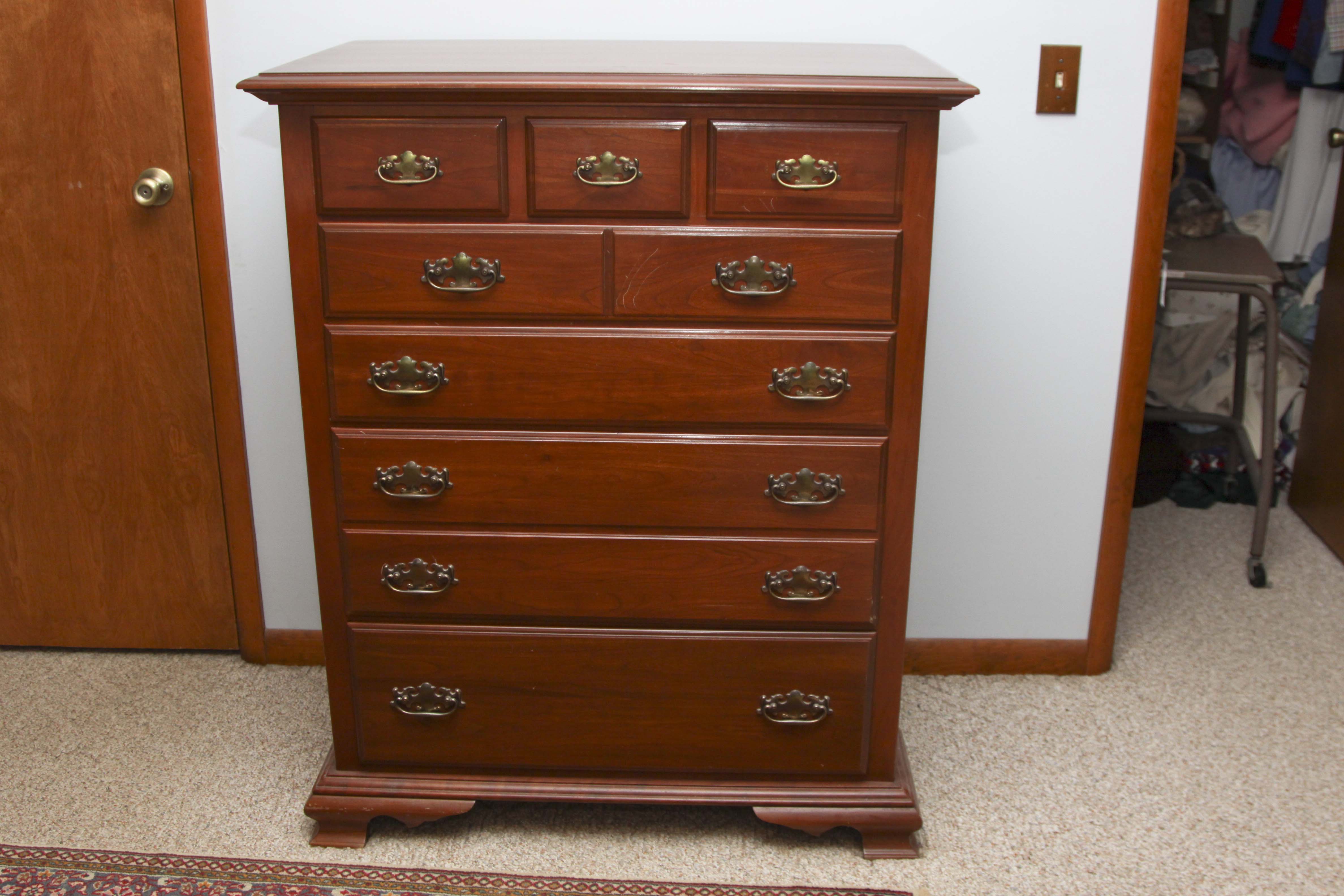 Cherry Wood Chest of Drawers by Harden Furniture Co. EBTH