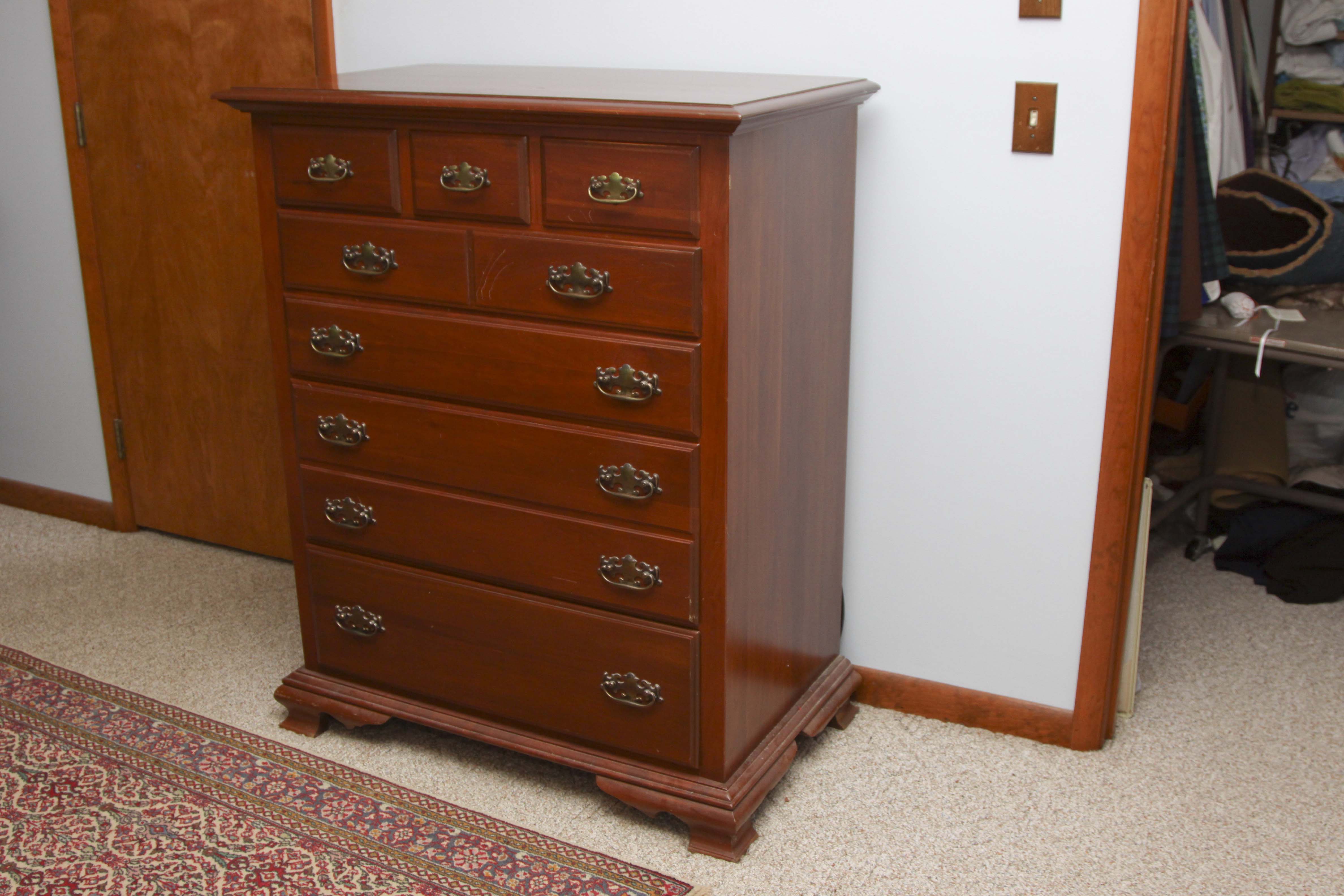 Cherry Wood Chest of Drawers by Harden Furniture Co. EBTH