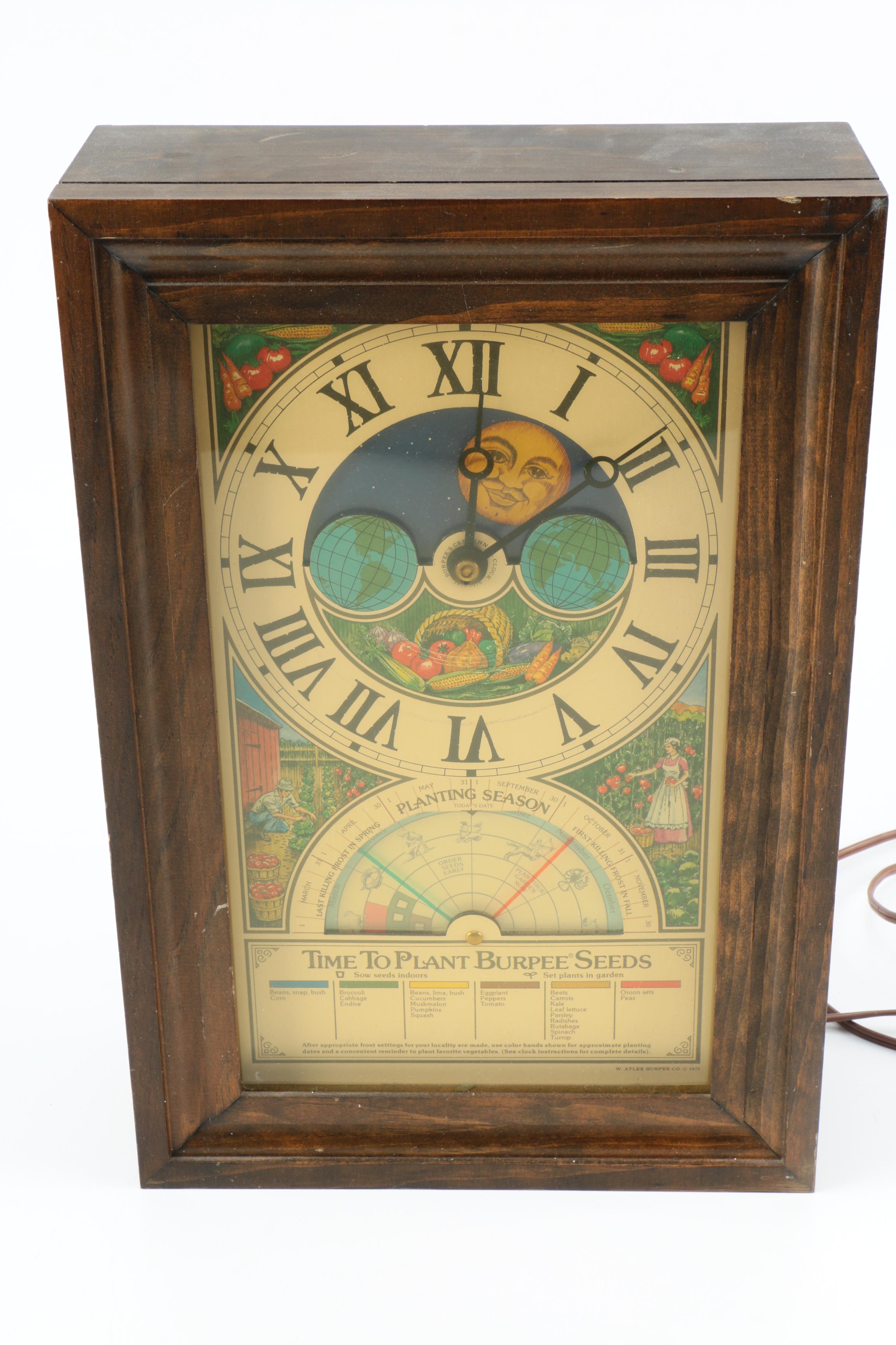 Vintage Mechtronic Corp. for Burpee Seeds Planting Clock EBTH