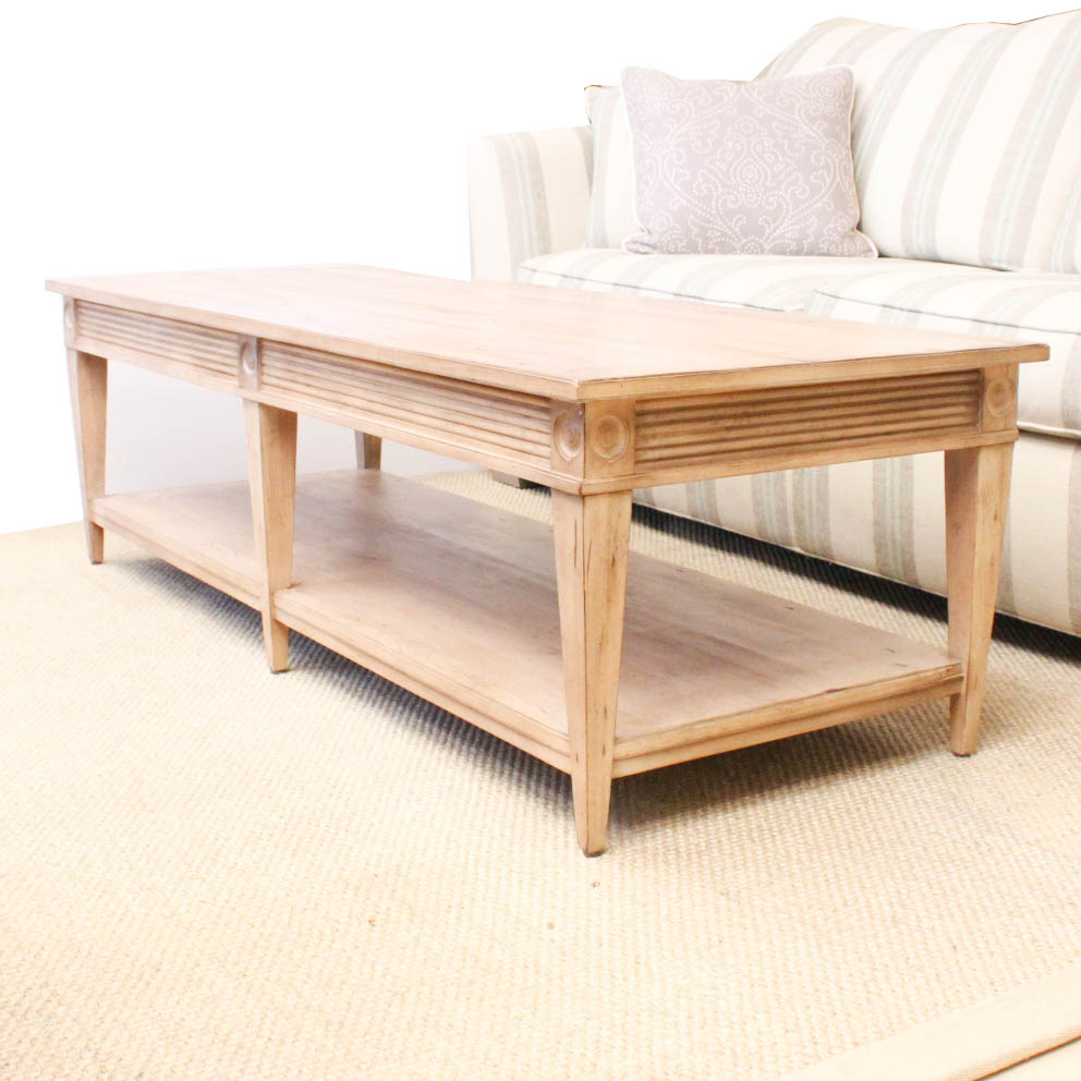 Ethan Allen Rustic Coffee Table EBTH