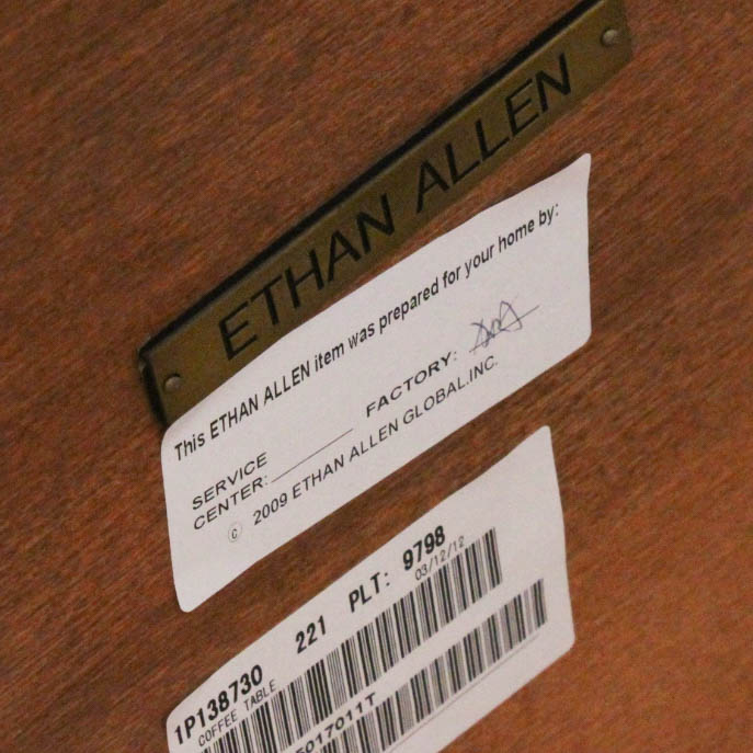 Ethan Allen Rustic Coffee Table EBTH