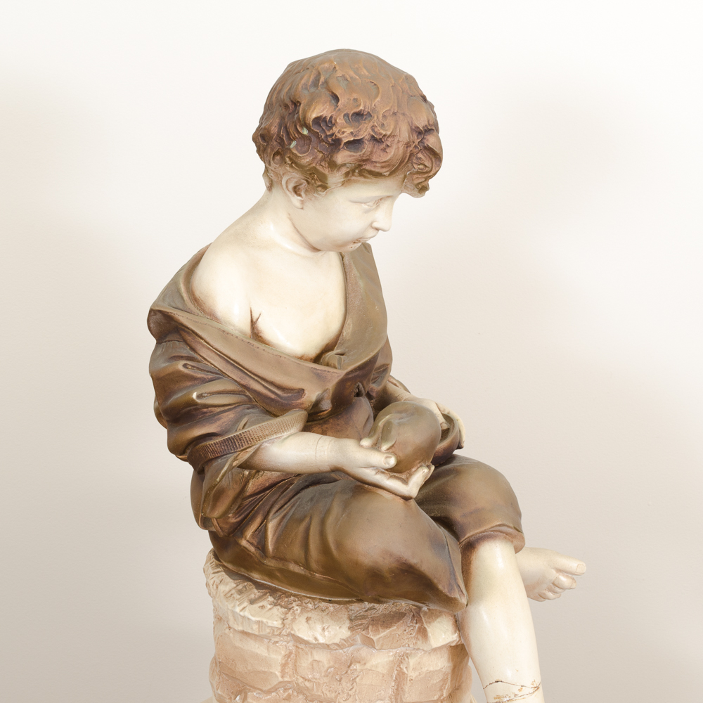 Reproduction Sculpture "Orfanello" EBTH