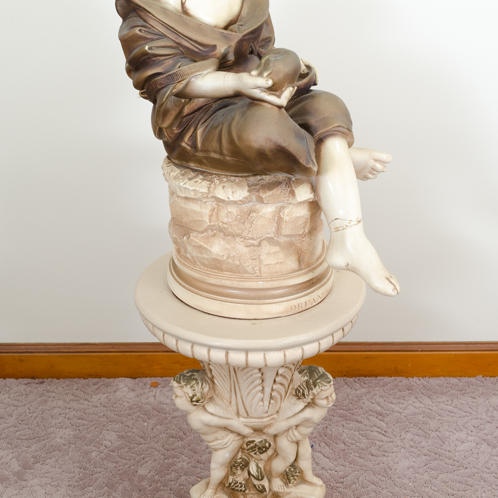 Reproduction Sculpture "Orfanello" EBTH