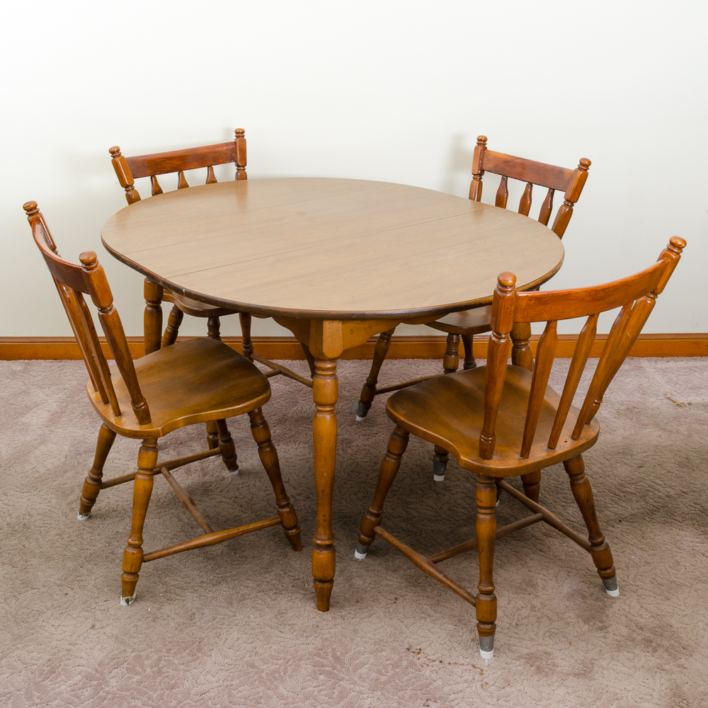 Vintage Hale Company Maple Table and Chairs EBTH