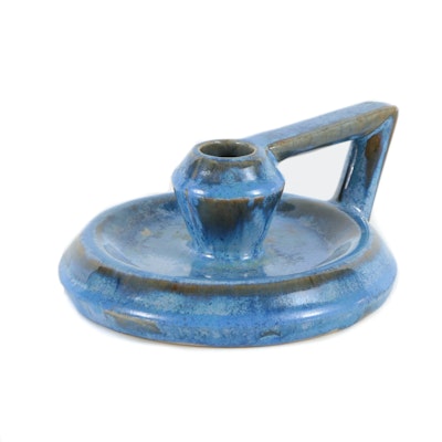Fulper Ceramic Candlestick Holder Fulper Ceramic Candlestick Holder