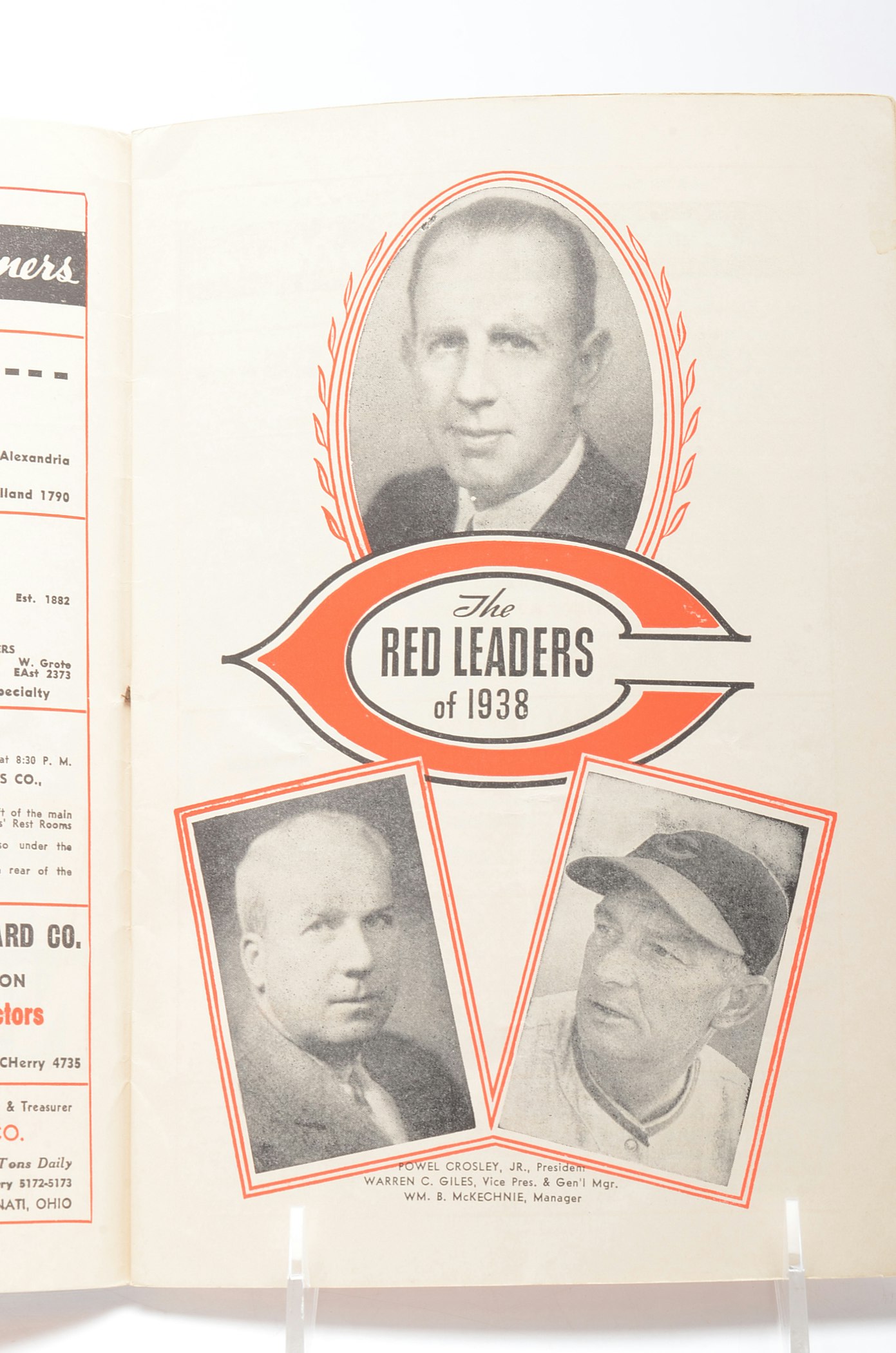 1938 Cincinnati Reds Score Book EBTH