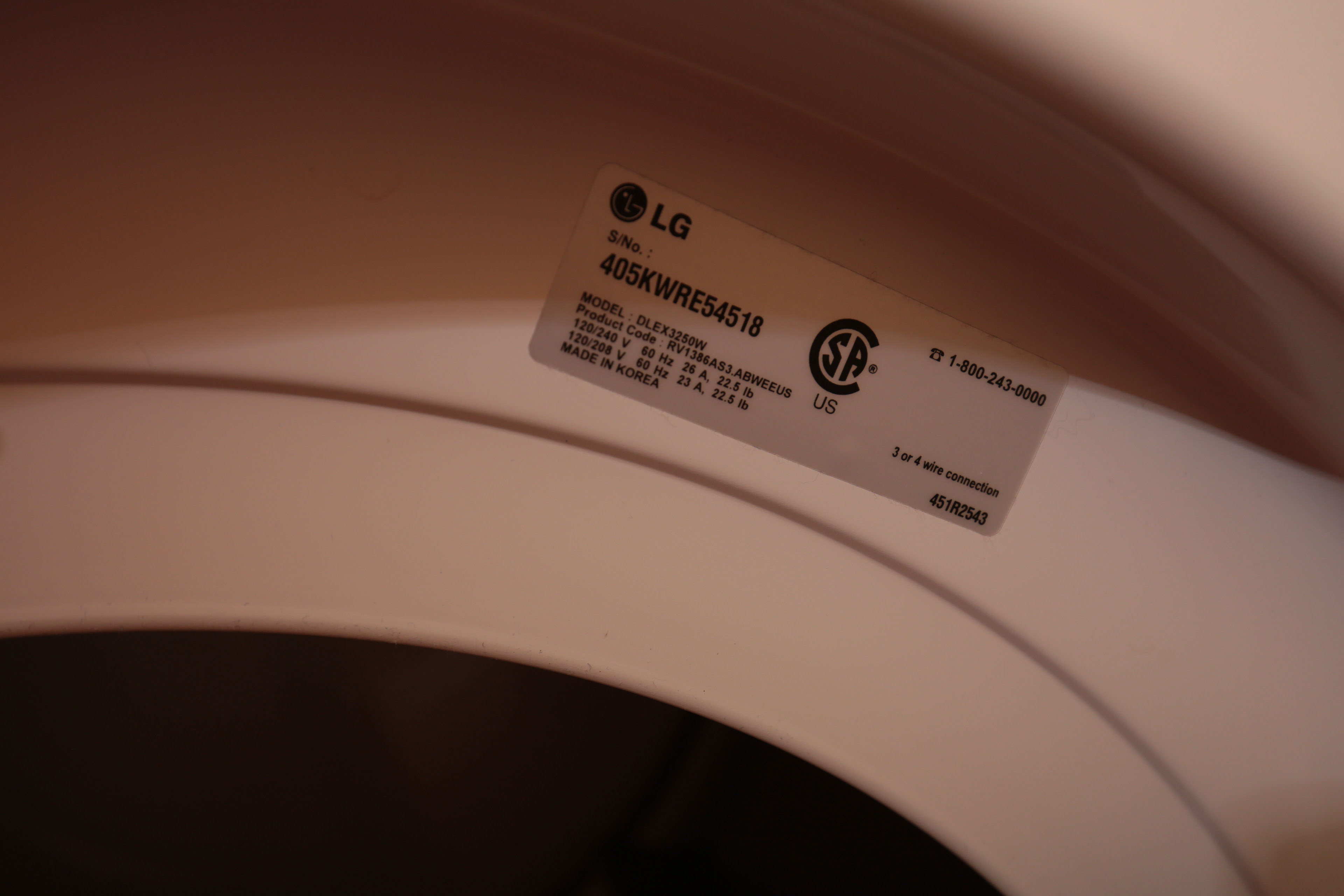 LG Front Loading True Balance Washer & Dryer EBTH