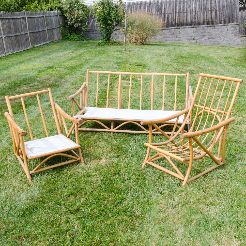 Set Of Bamboo Outdoor Furniture By Modern Reed & Rattan Co. | EBTH