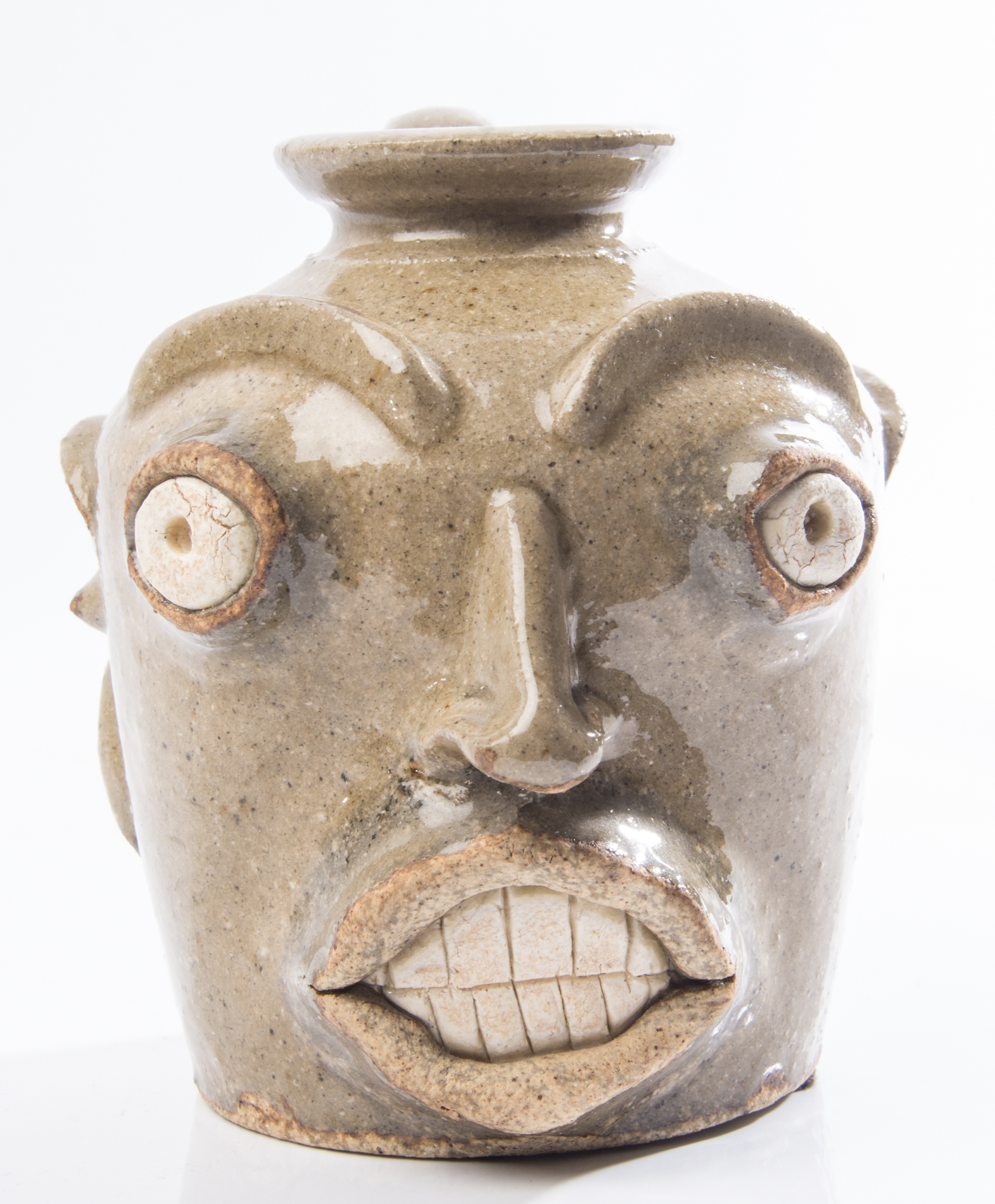 Steve Ferrell Edgefield Pottery Face Jug EBTH